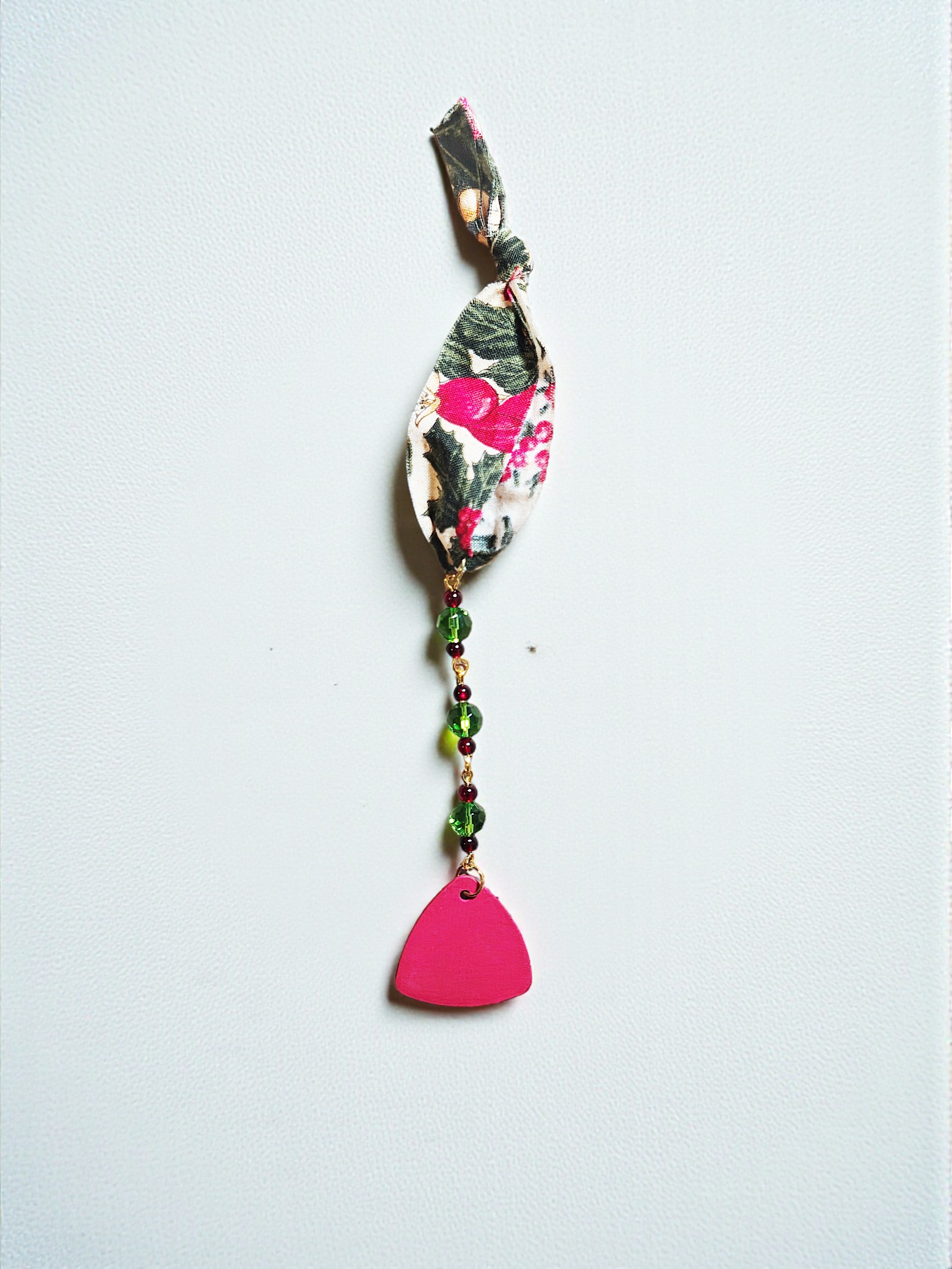 Beaded Holiday Guitar Pick Icicle Ornament