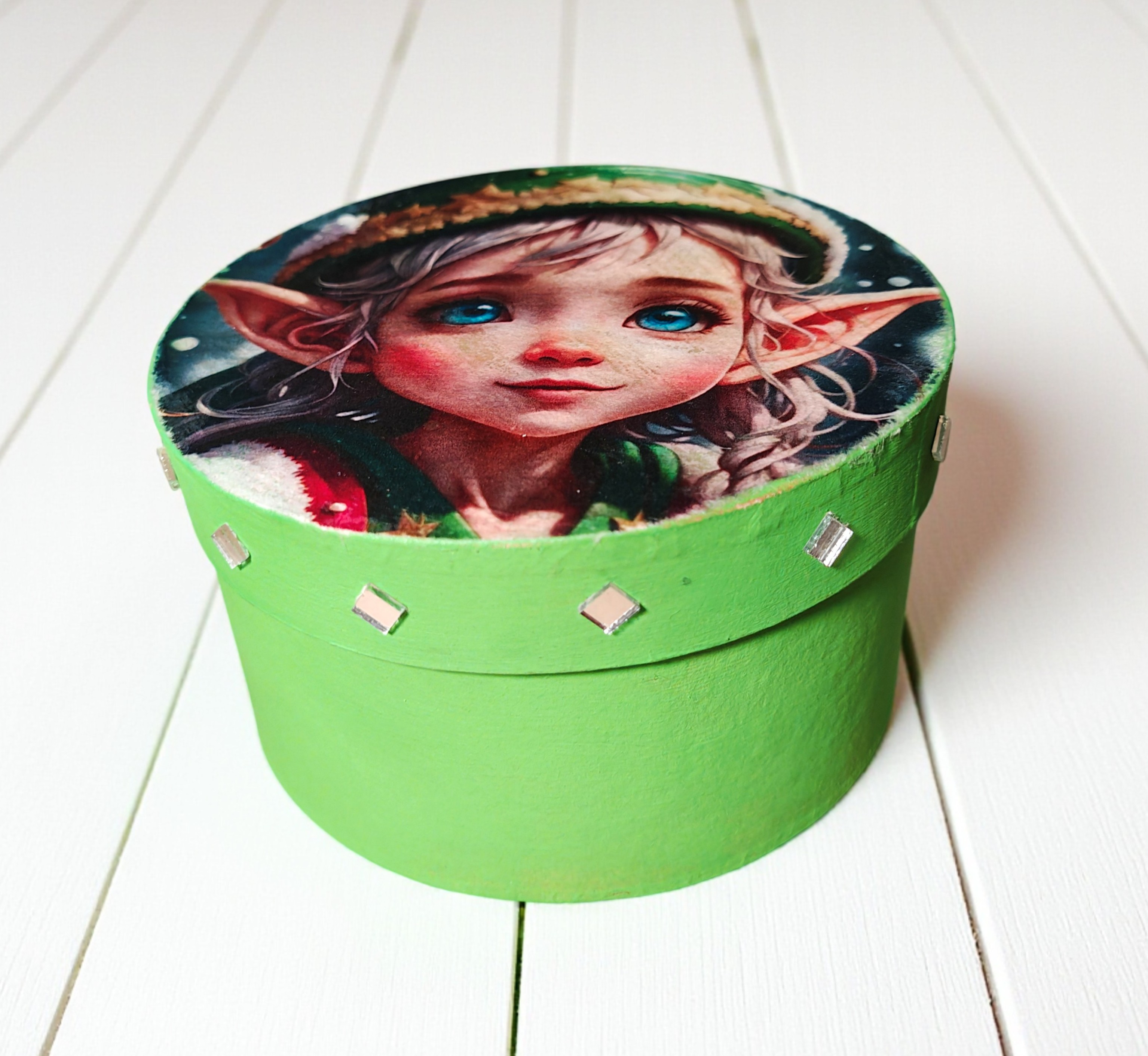 Whimsical Christmas Elf Gift Box