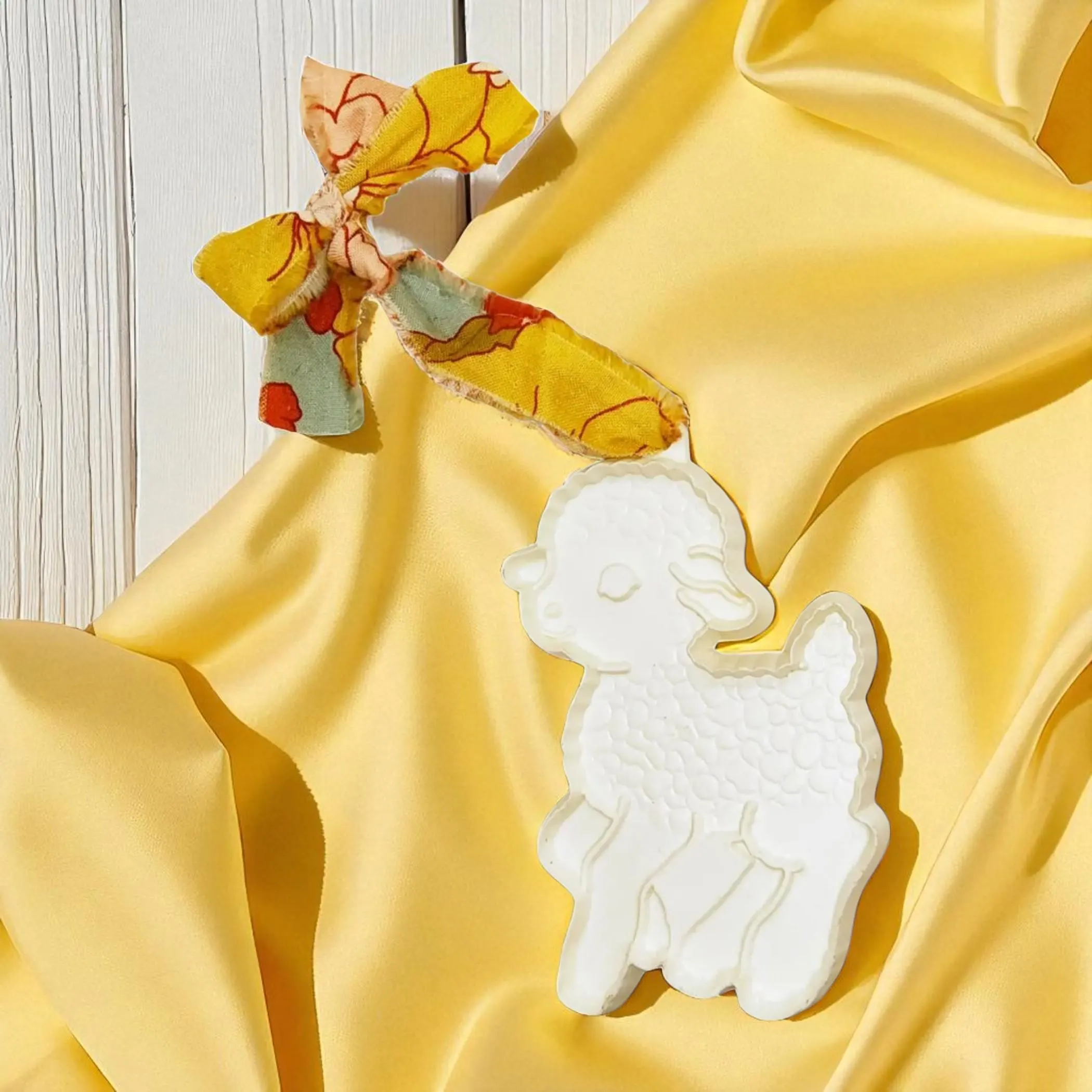 Cute Boho Lamb Cookie Cutter Spring Ornament 