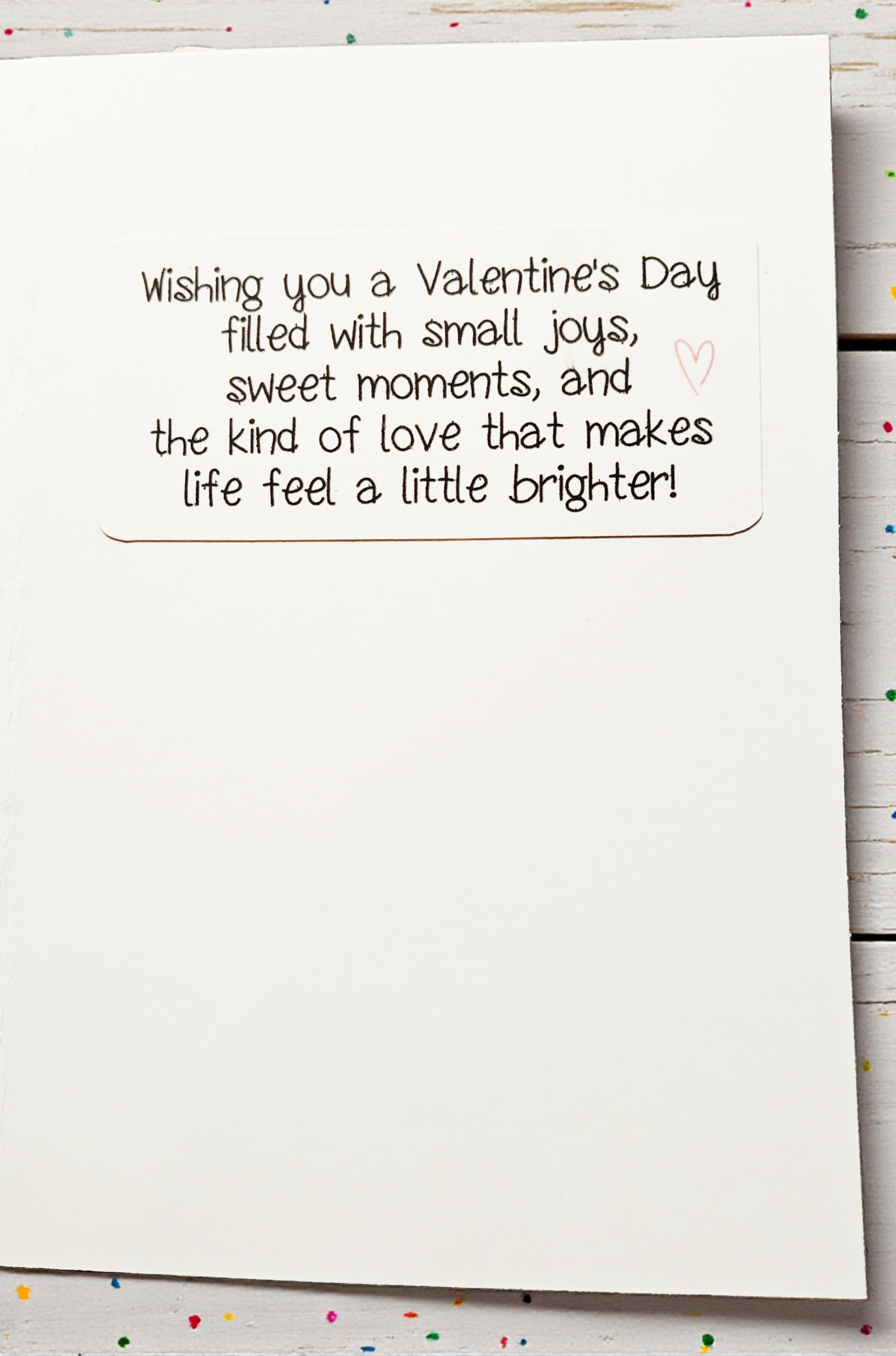 Cute Handmade Fancy Rat Heart Valentine Greeting Card & Envelope