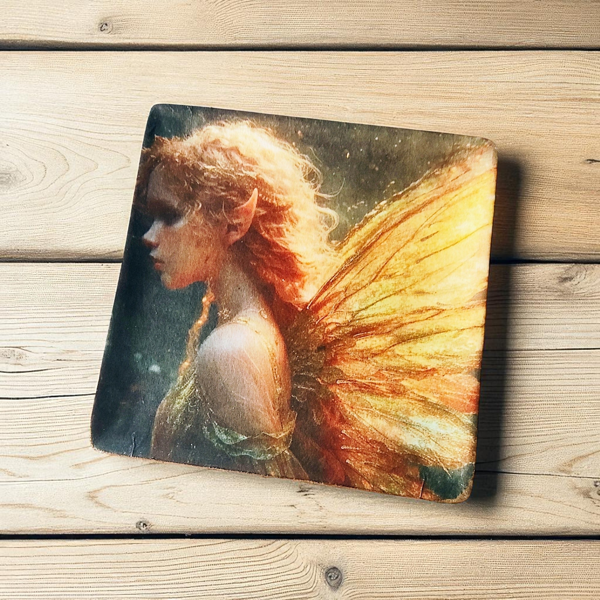 Whimsical Golden Fairy Trinket Ring Dish
