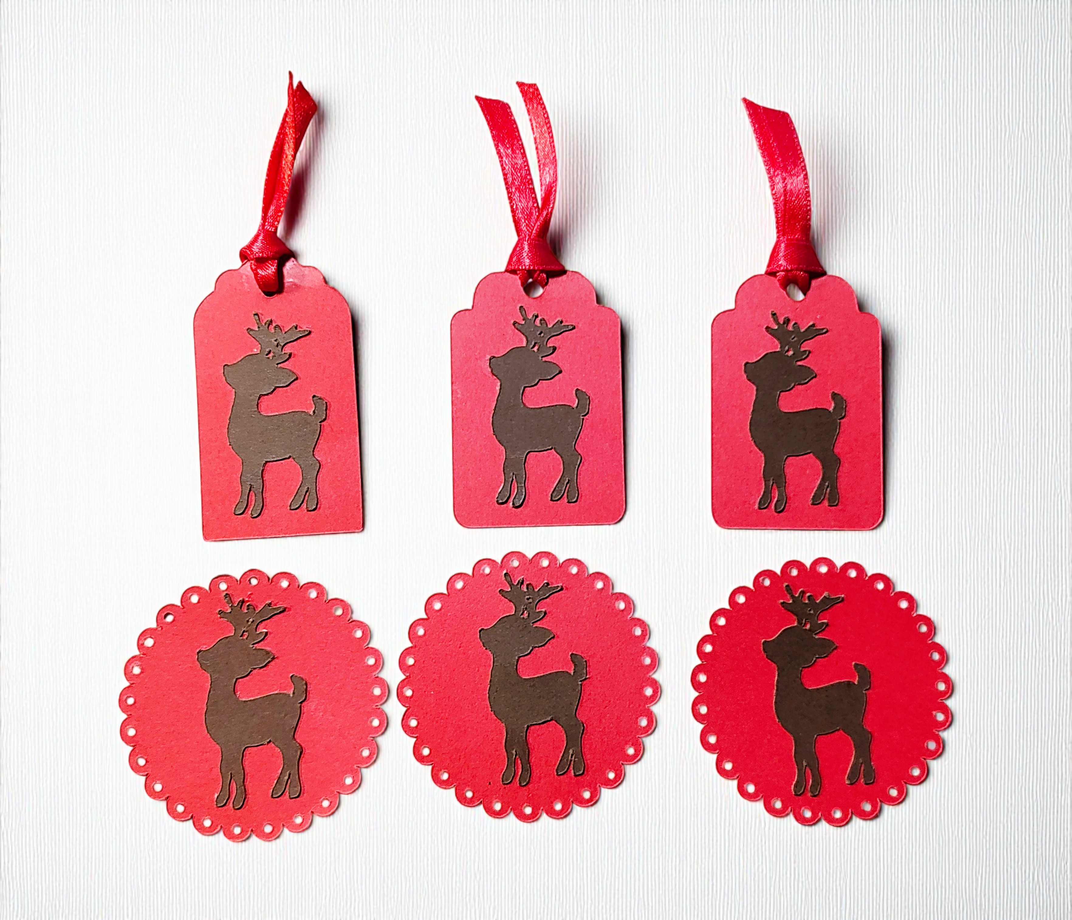 Handmade Christmas Reindeer Embellishments
