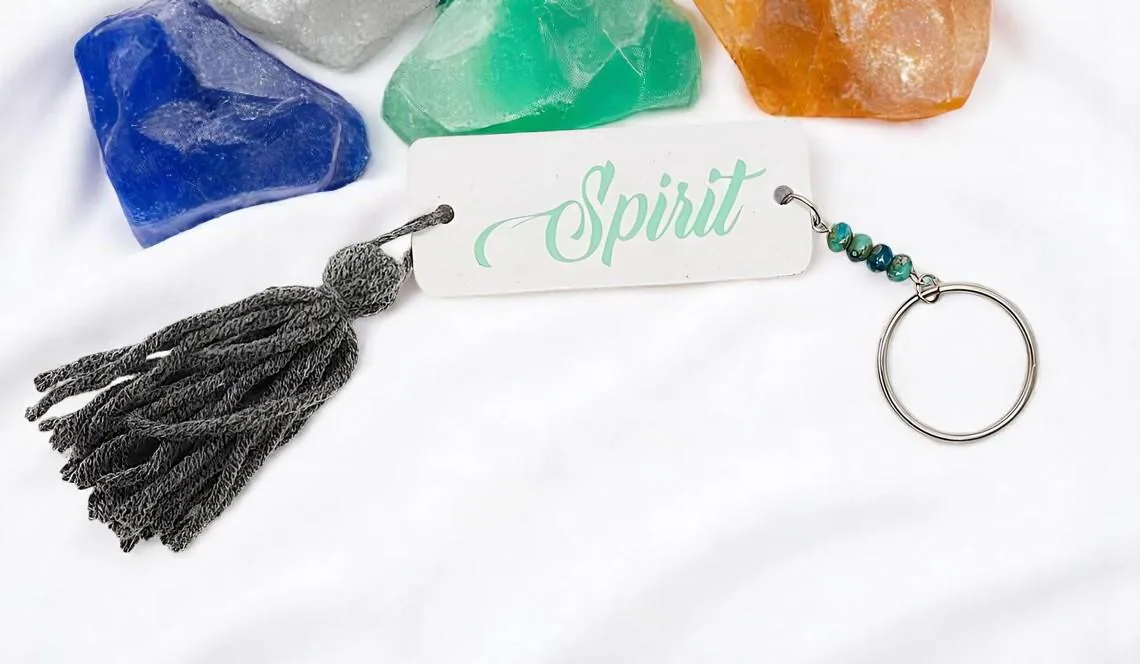 Boho Spirit Beaded Tassel Key Ring 