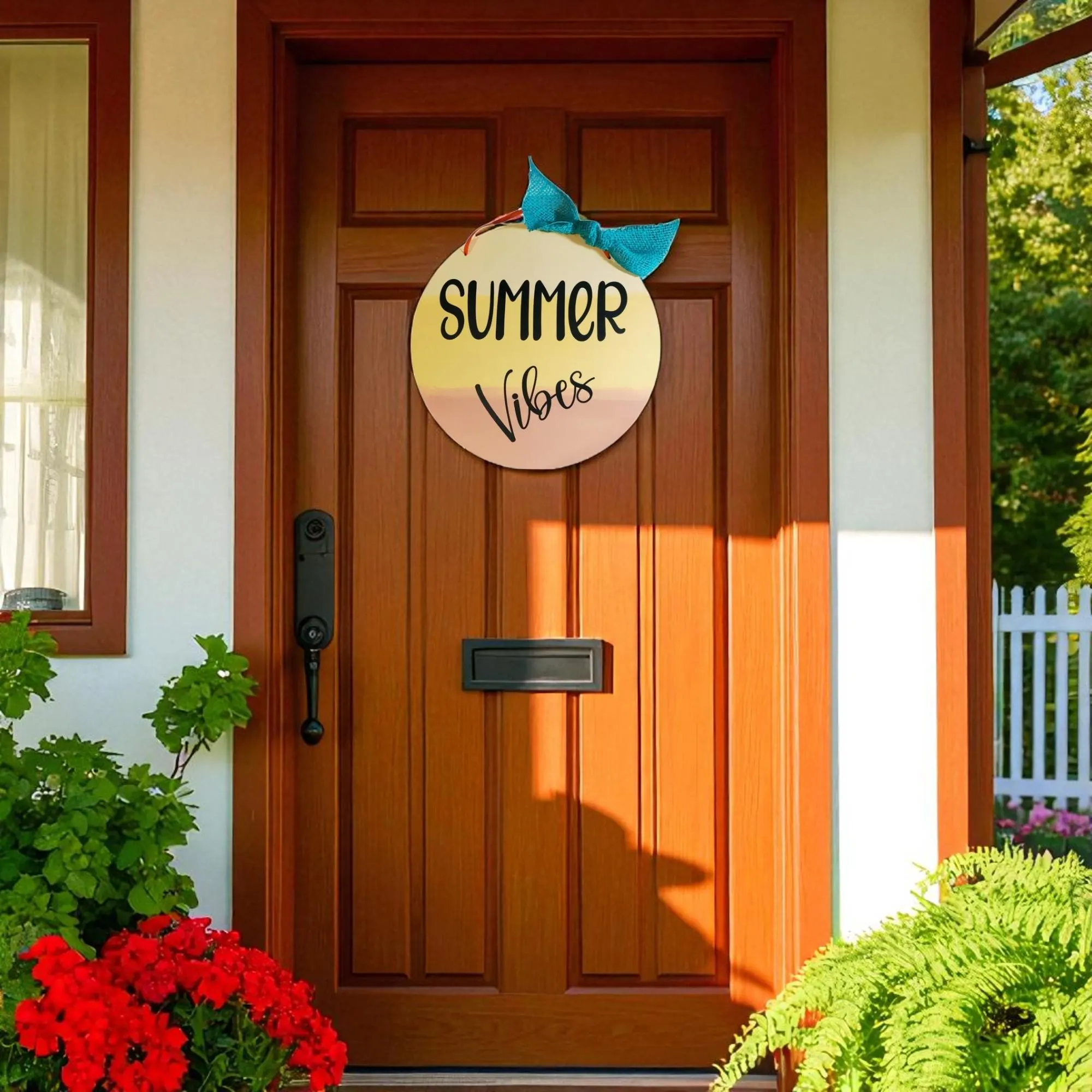 Wooden Summer Vibes Sign