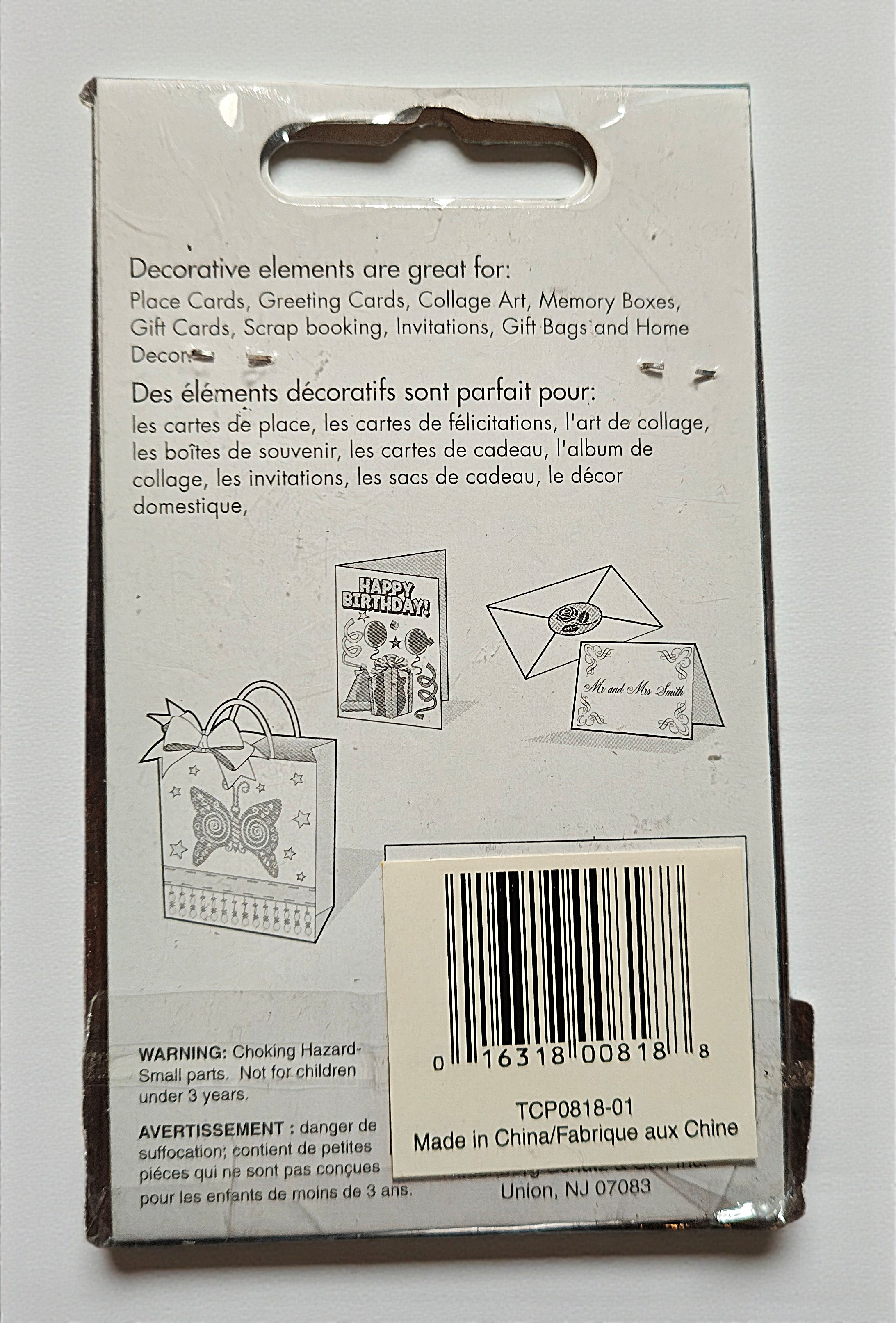 Charming Thoughts Metal Charm Embellishments Set – Love & Friendship Theme