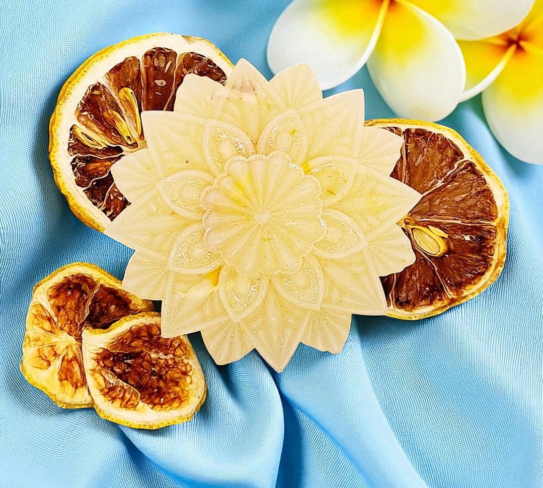 Frangipani Orange Peel Goat Milk Bar Soap