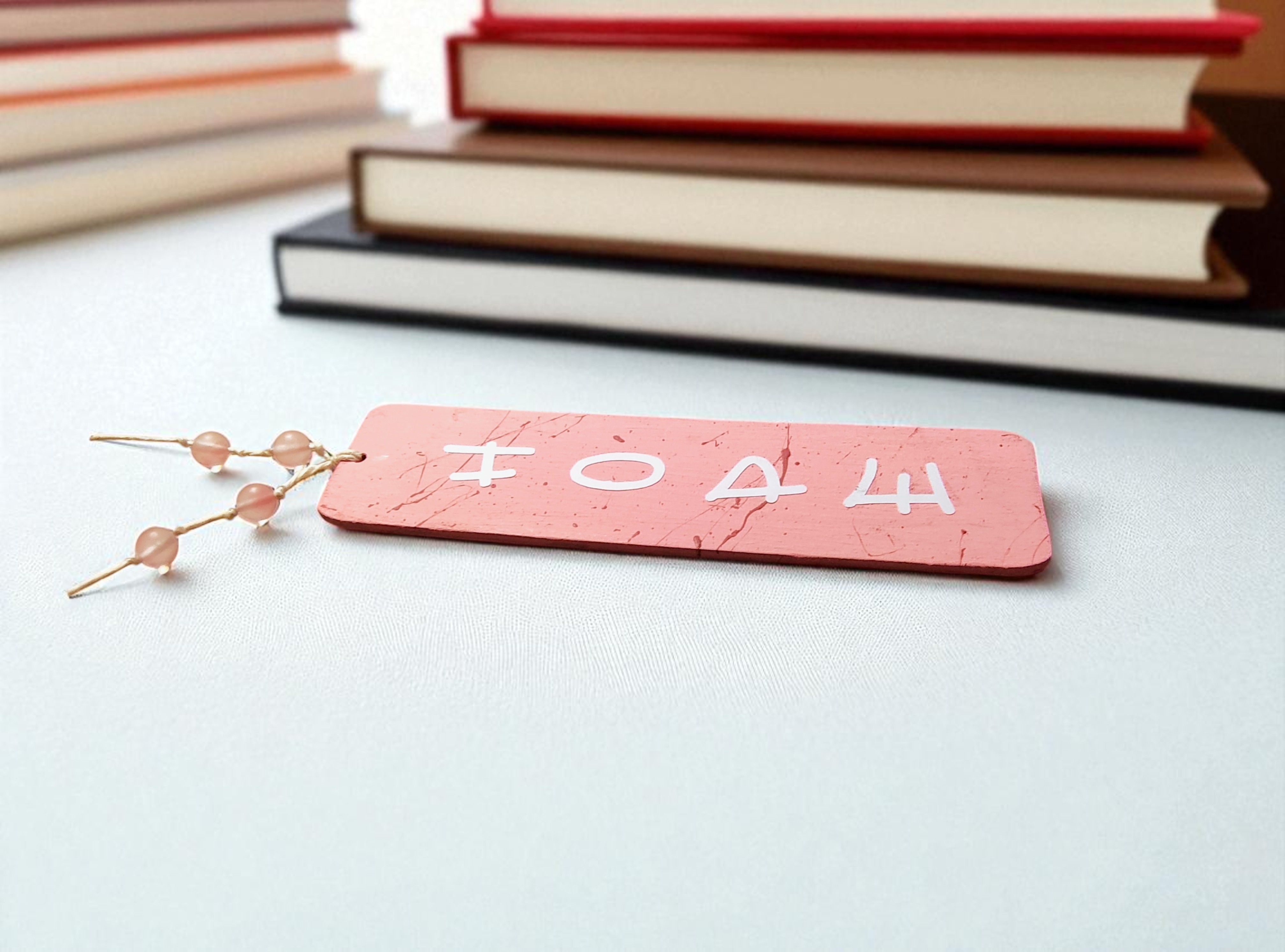 Wooden Pink HOPE Inspirational Bookmark