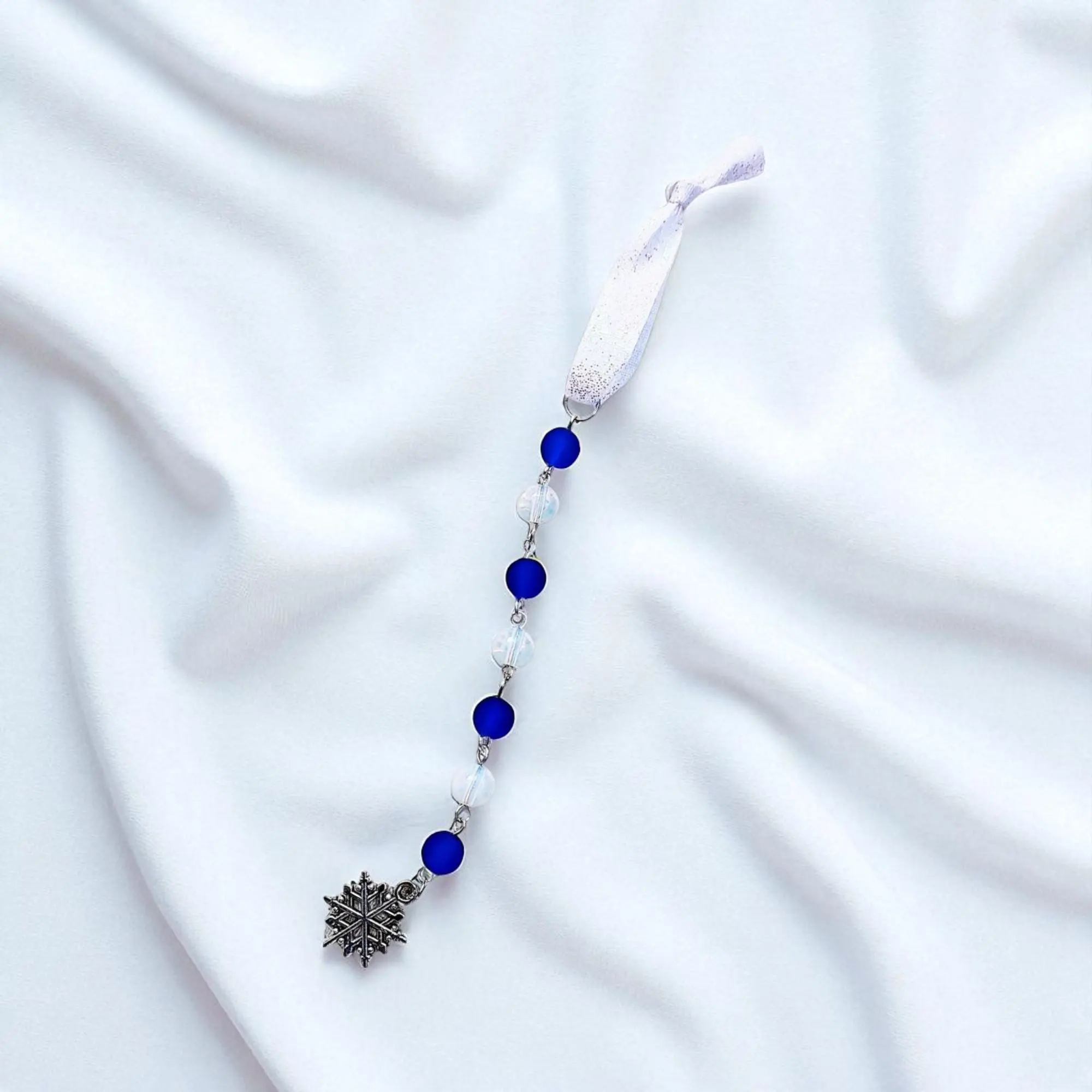 Snowflake Holiday Gemstone Icicle Christmas Ornament 