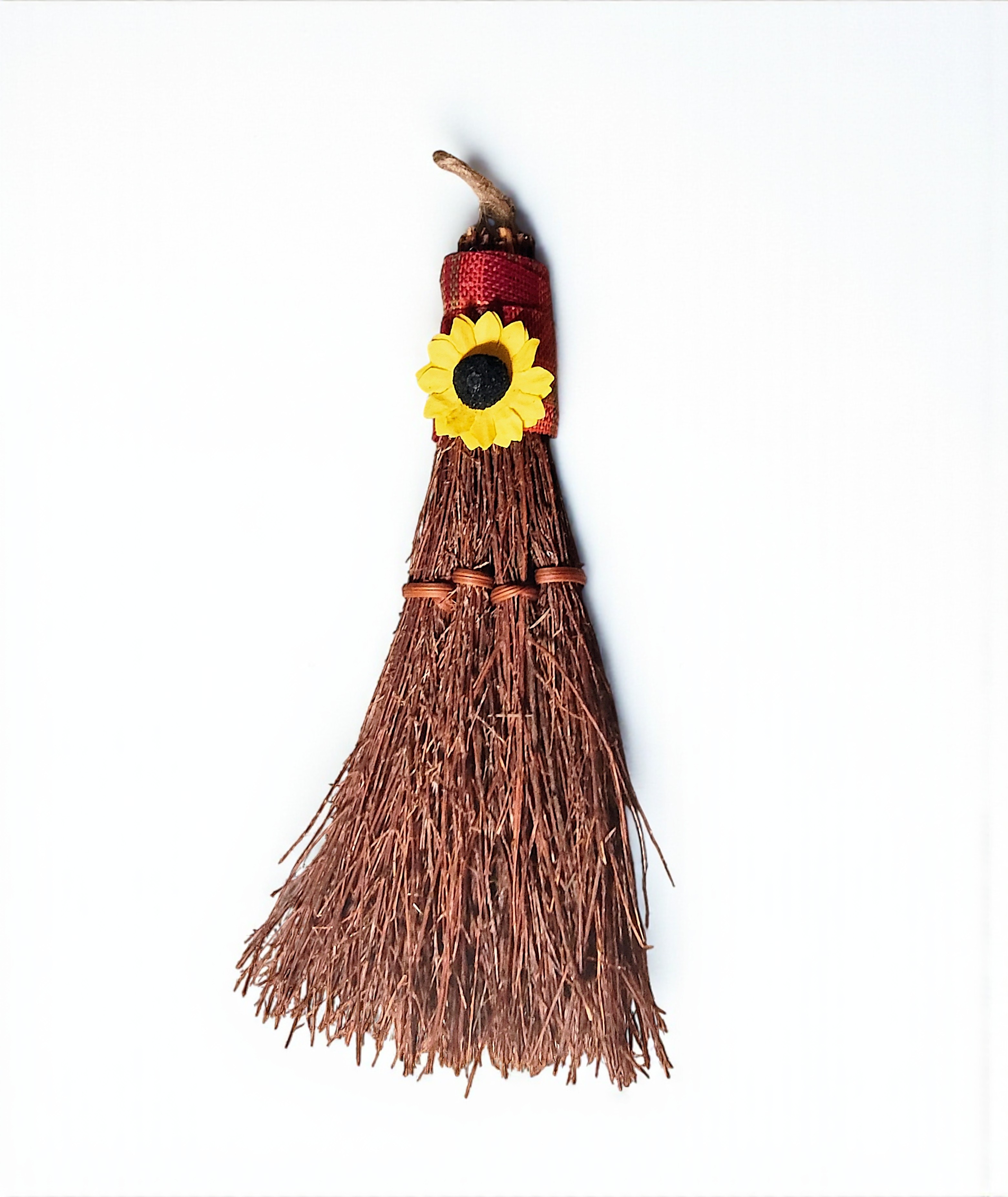 Small 6 Inch Cinnamon & Pumpkin Spice Scented Autumn Twig Broom