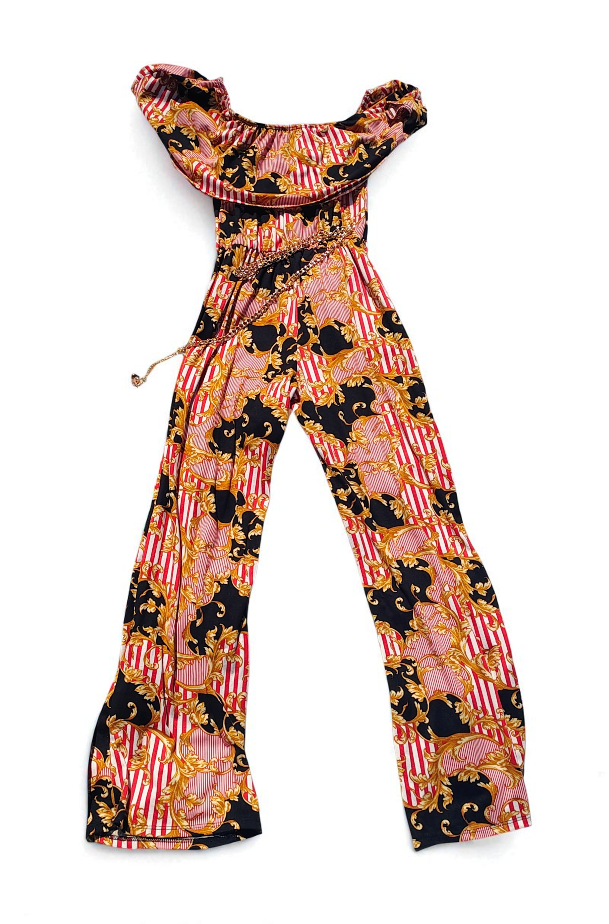 Medium Chic & Sassy Off-the-Shoulder Jumpsuit 