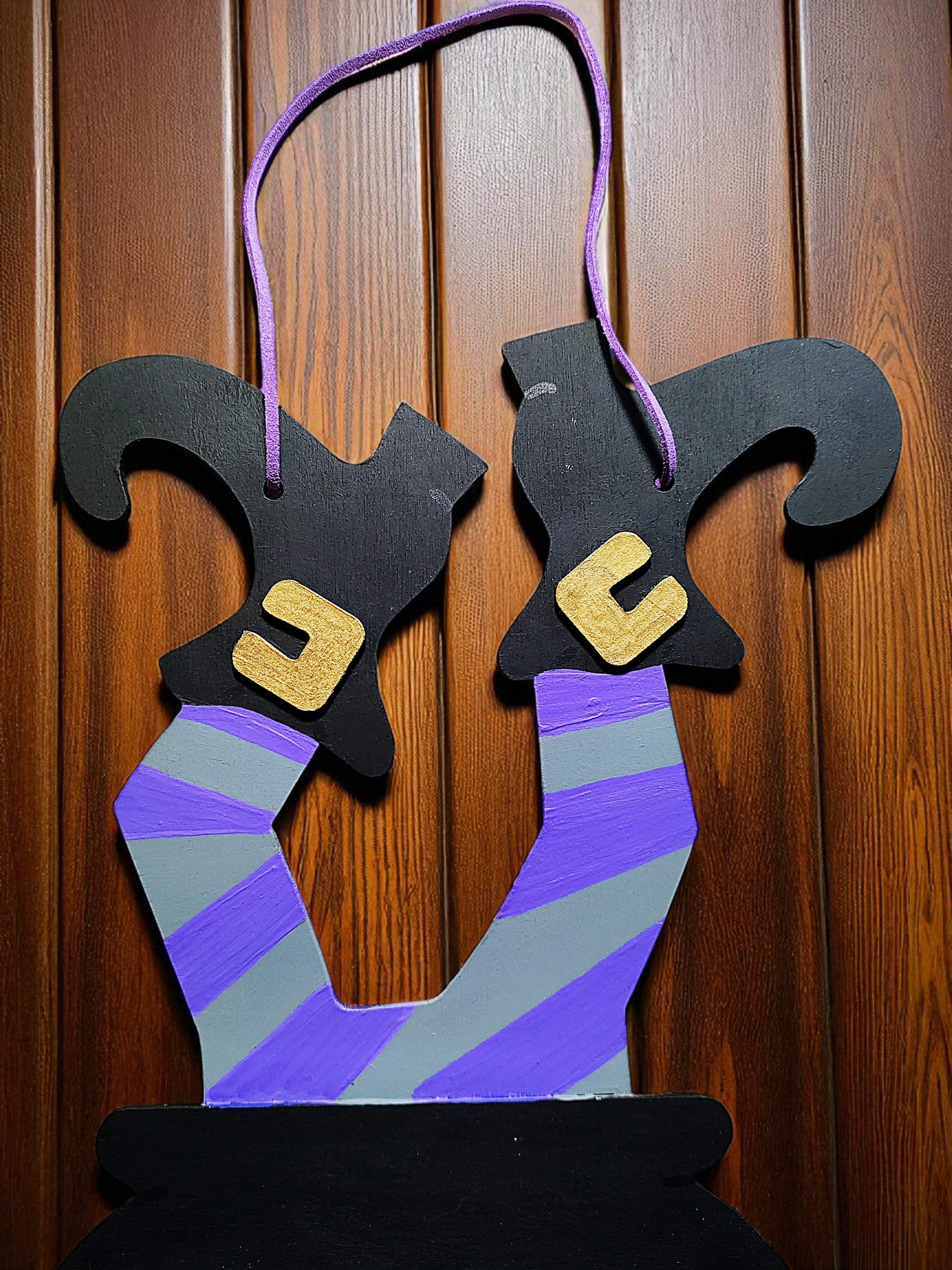 Wooden Witch's Brew Halloween Door Hanger