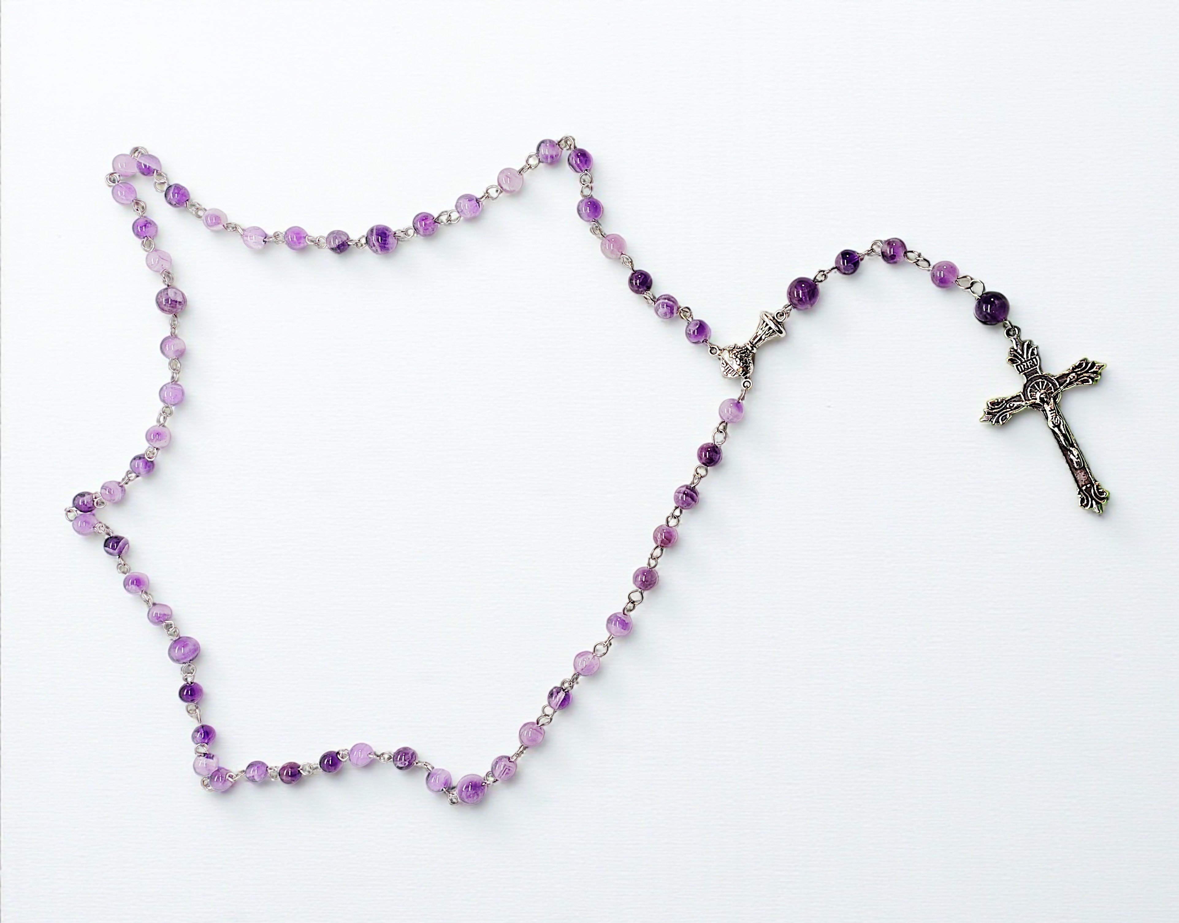 Amethyst Gemstone Rosary Beads