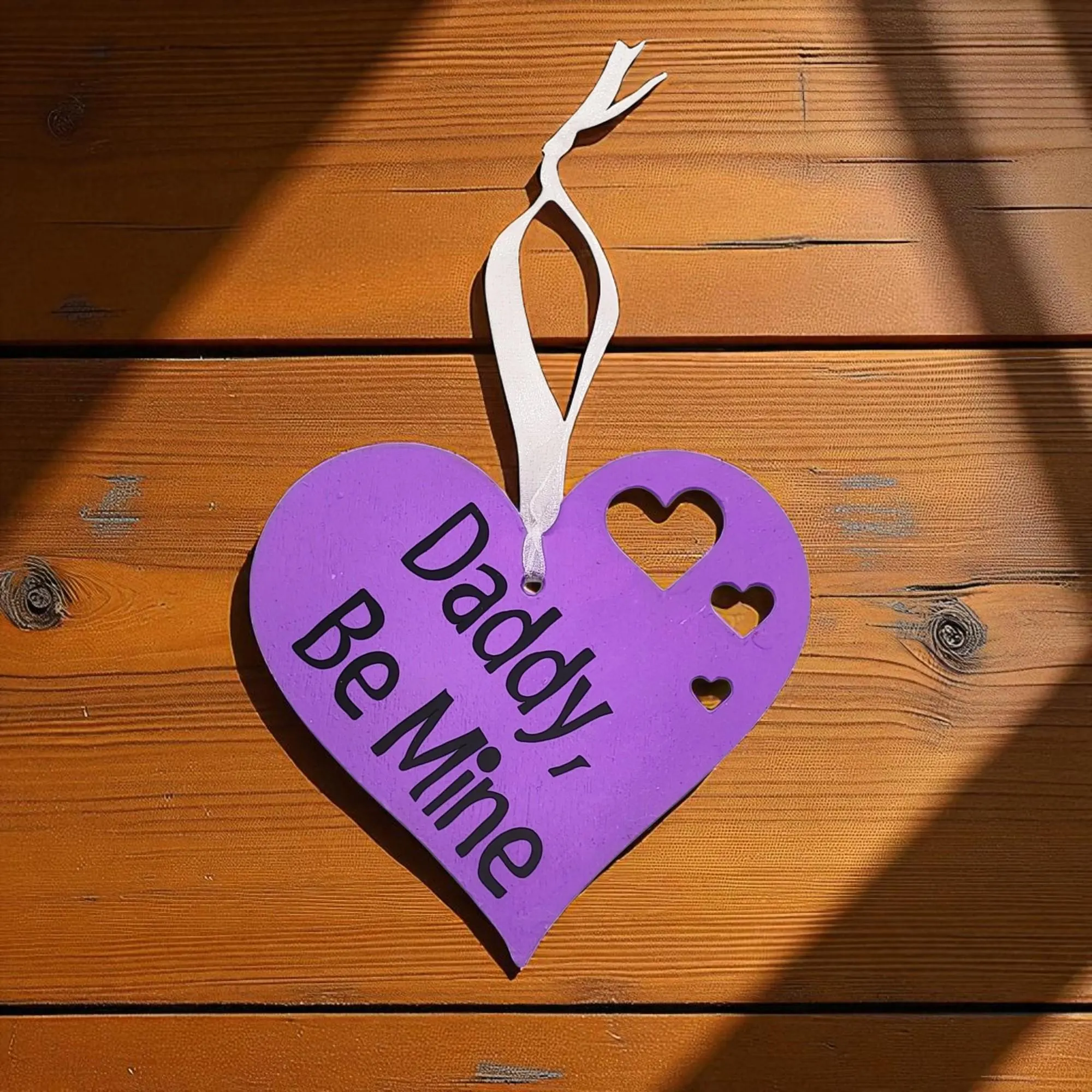 Daddy & Son, Be Mine Heart Shaped Hanging Accent Ornament 