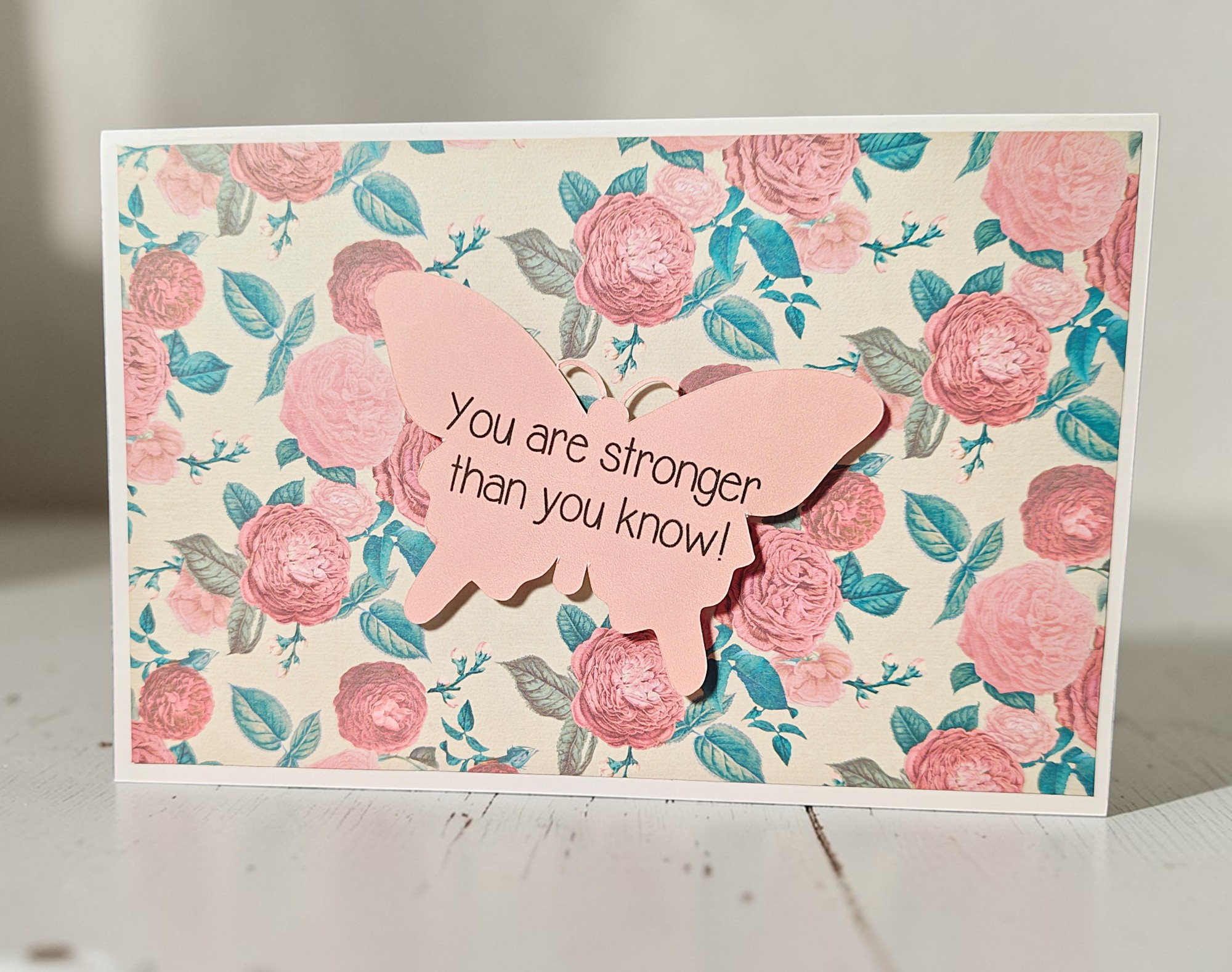 Inspirational You Are Strong Quote Greeting Card