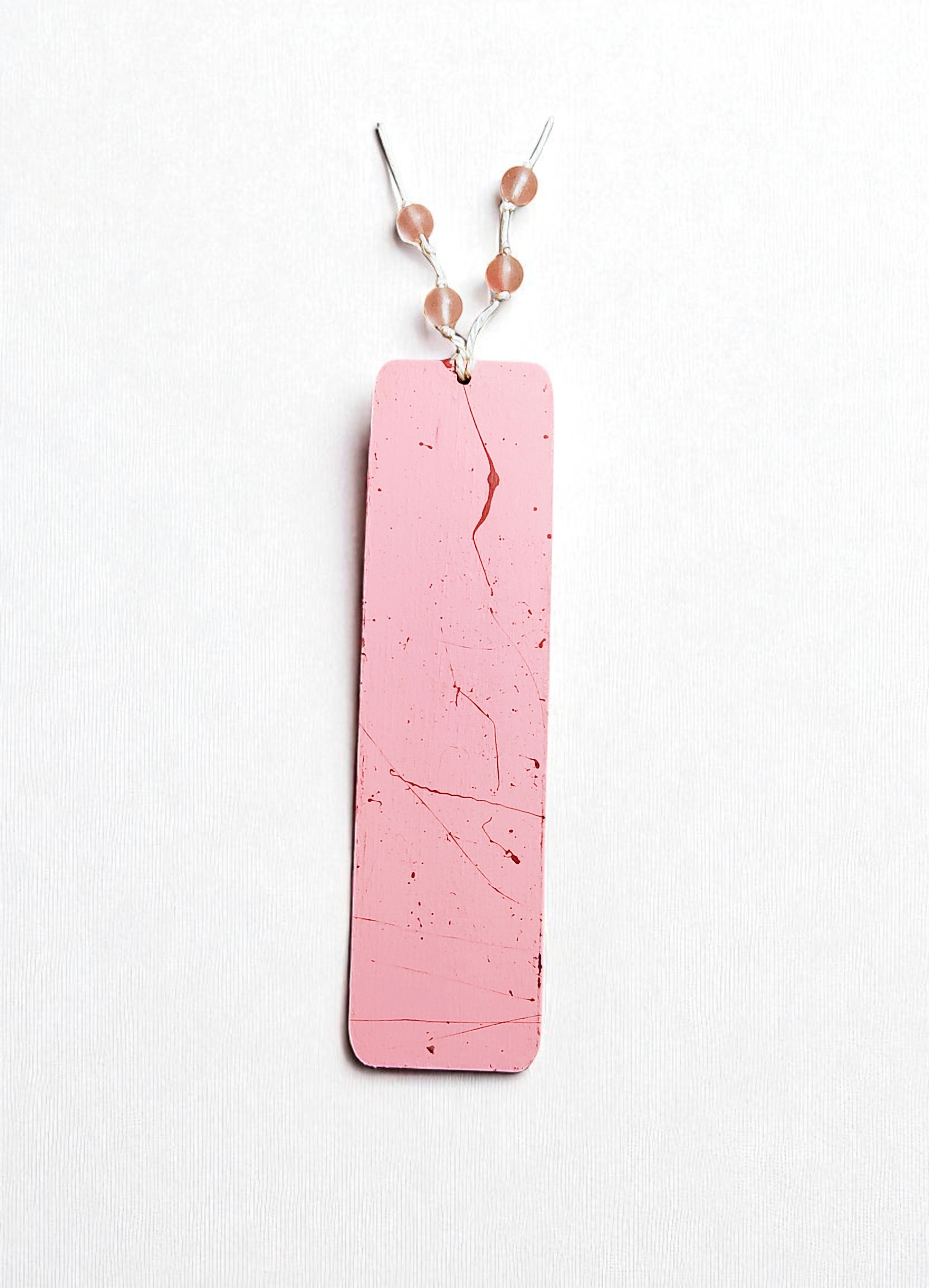 Wooden Pink HOPE Inspirational Bookmark