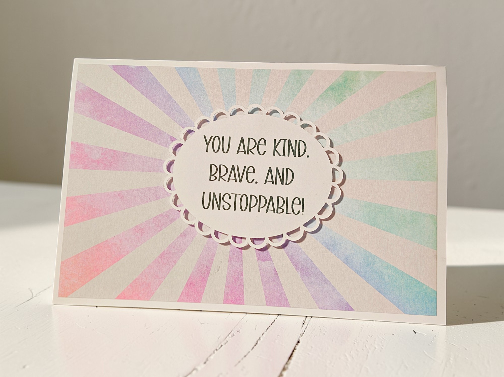Inspirational You Are Unstoppable Quote Greeting Card