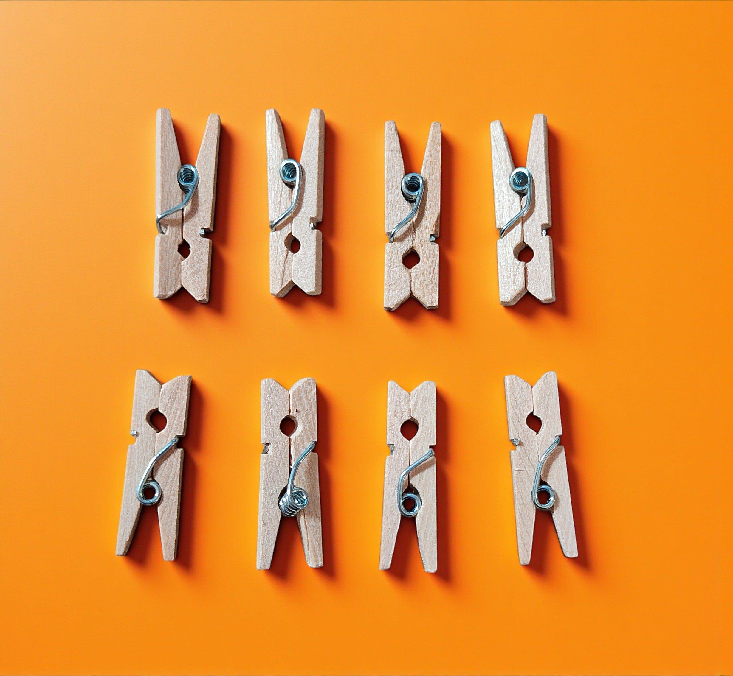 Bulk 50 Small 1 inch Natural Wood Craft Miniature Clothespins