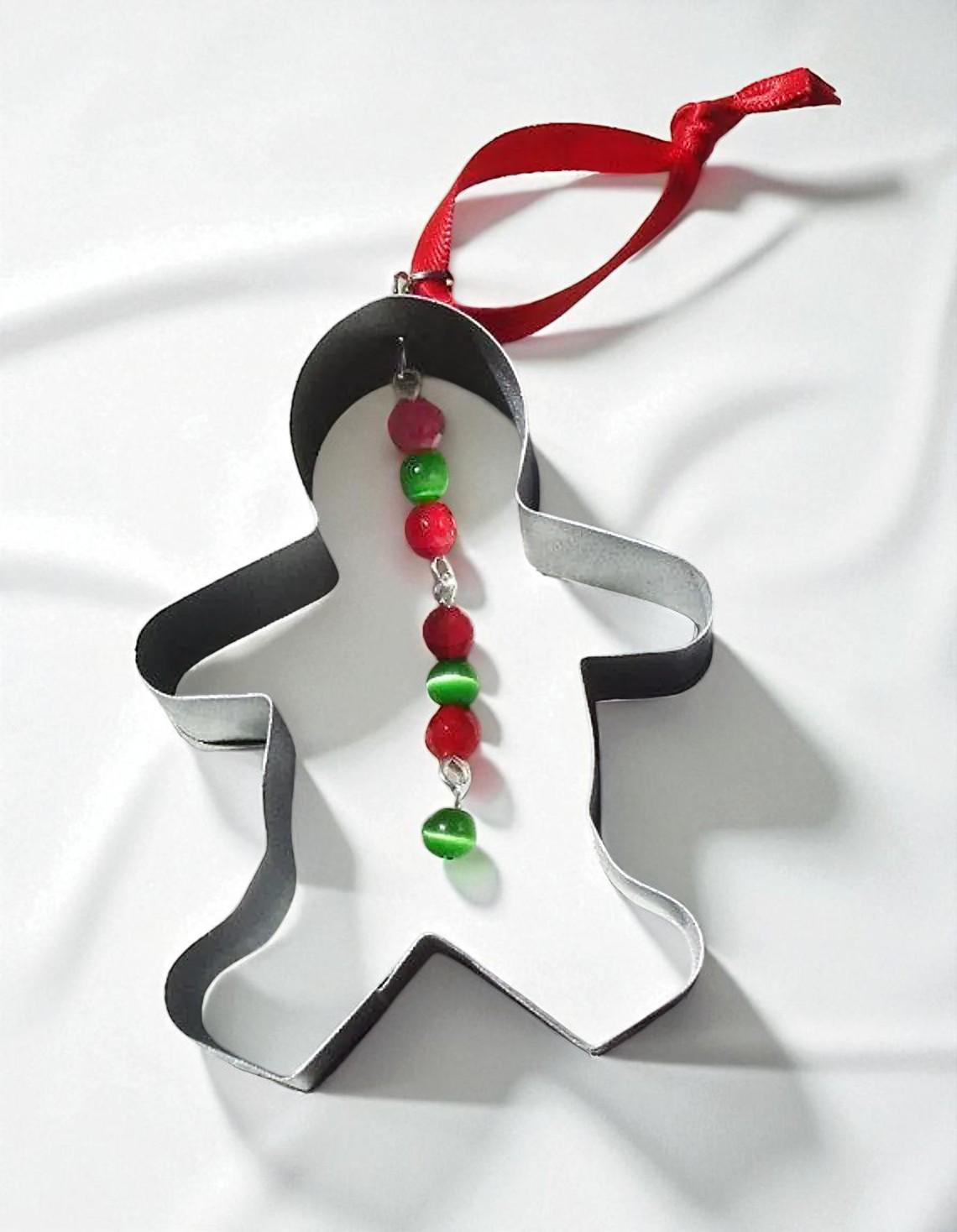 Kitchen Gingerbread Man Cookie Cutter Holiday Ornament 