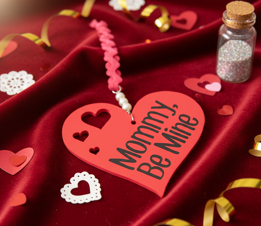 Mommy & Son, Be Mine Heart Shaped Hanging Accent Ornament 