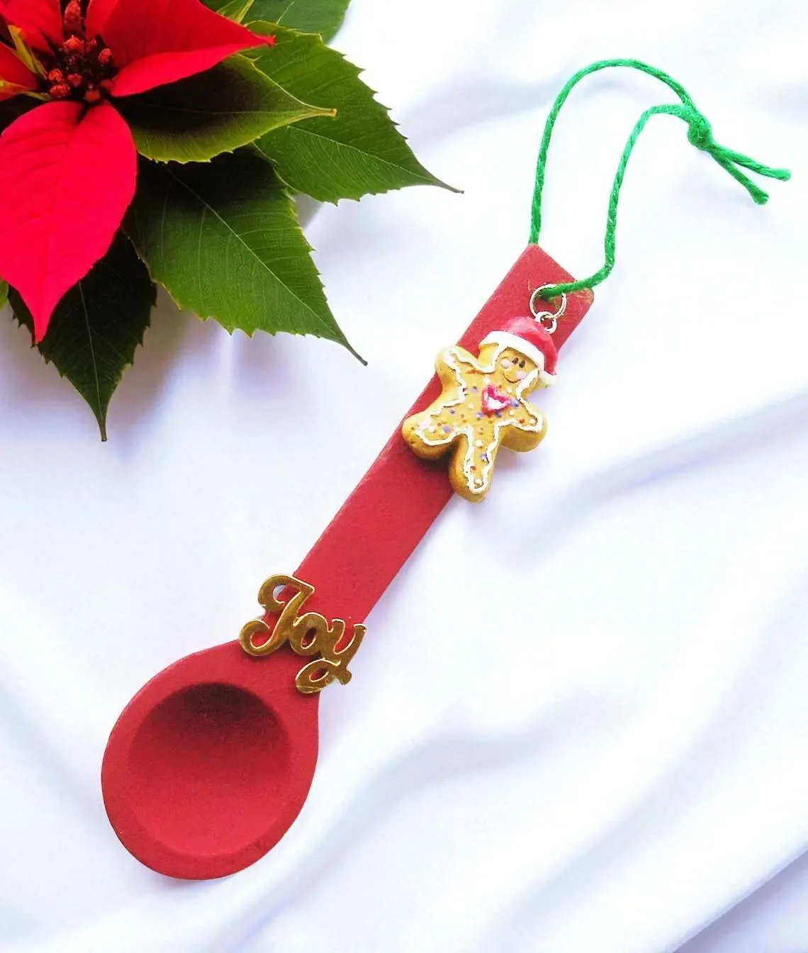 Wooden Kitchen Spoon Holiday Ornament