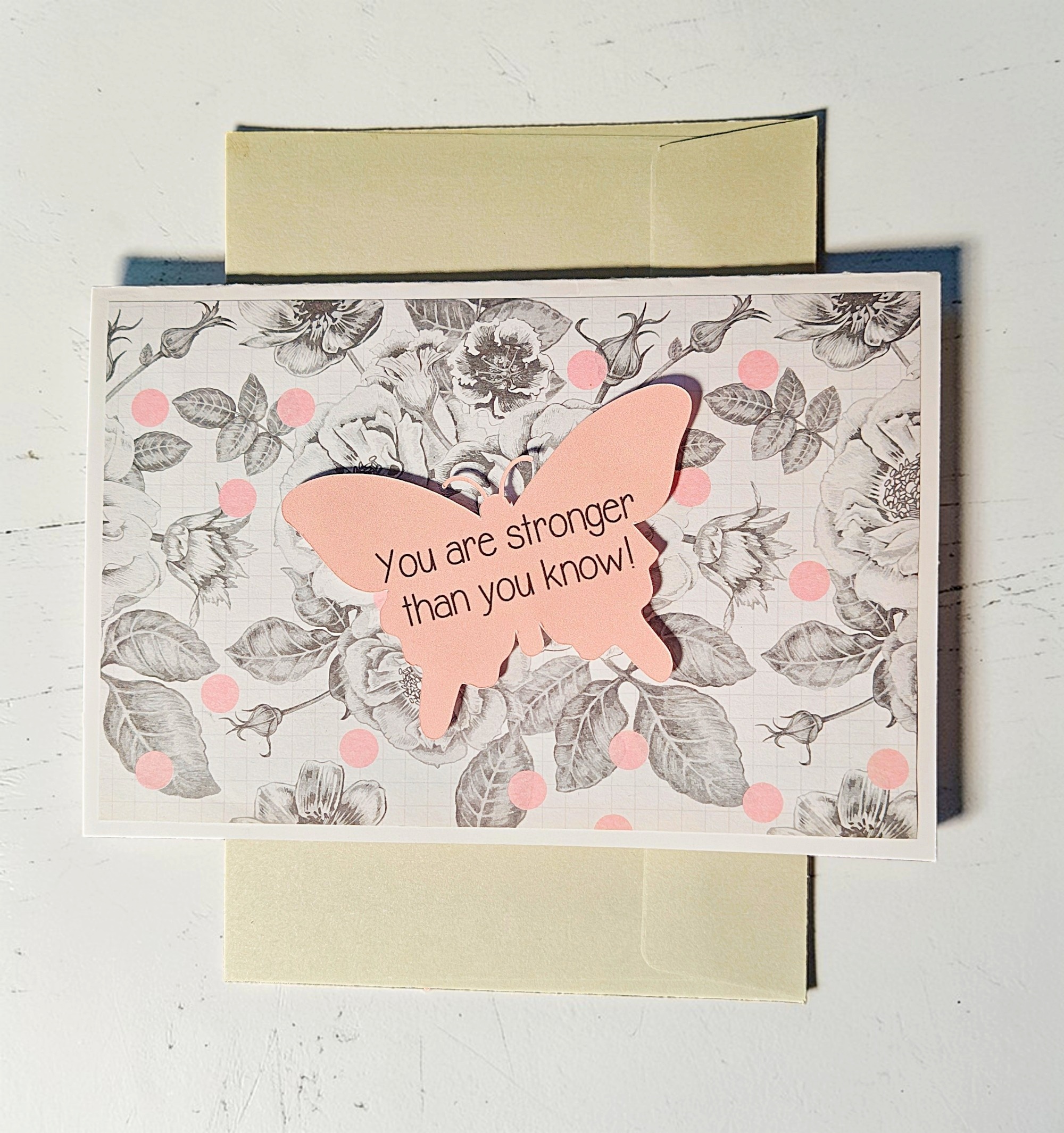 Inspirational You Are Strong Quote Greeting Card
