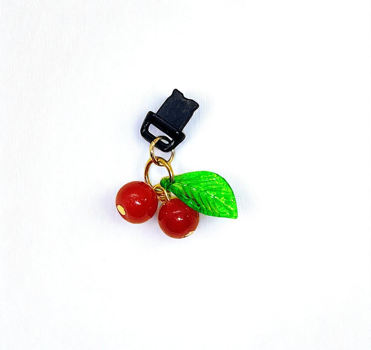 Fun Cherry Dust Plug Phone Charm