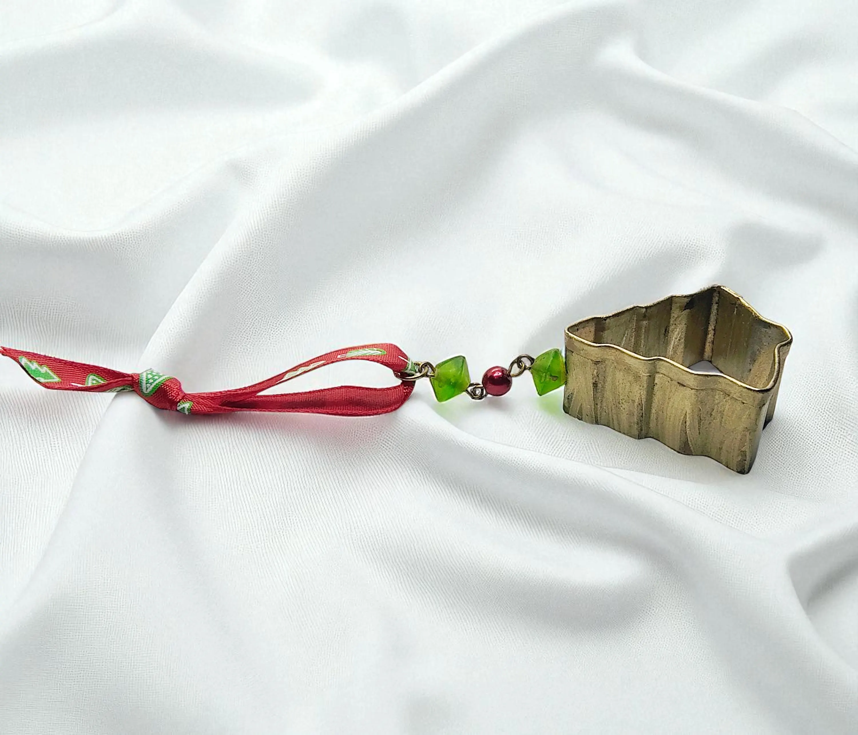 Kitchen Christmas Tree Cookie Cutter Holiday Ornament - Handmade Christmas Collectible