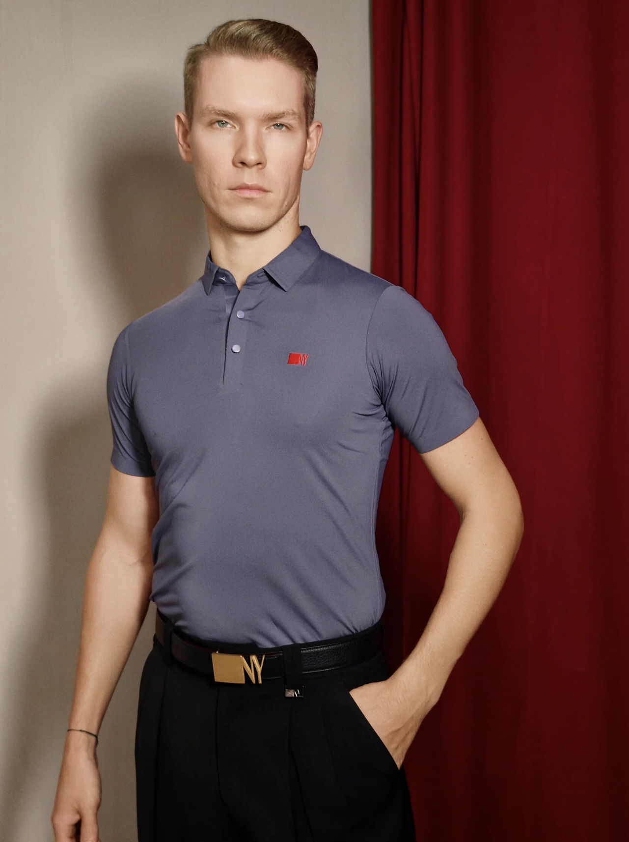 NY Polo Stretch - Gray