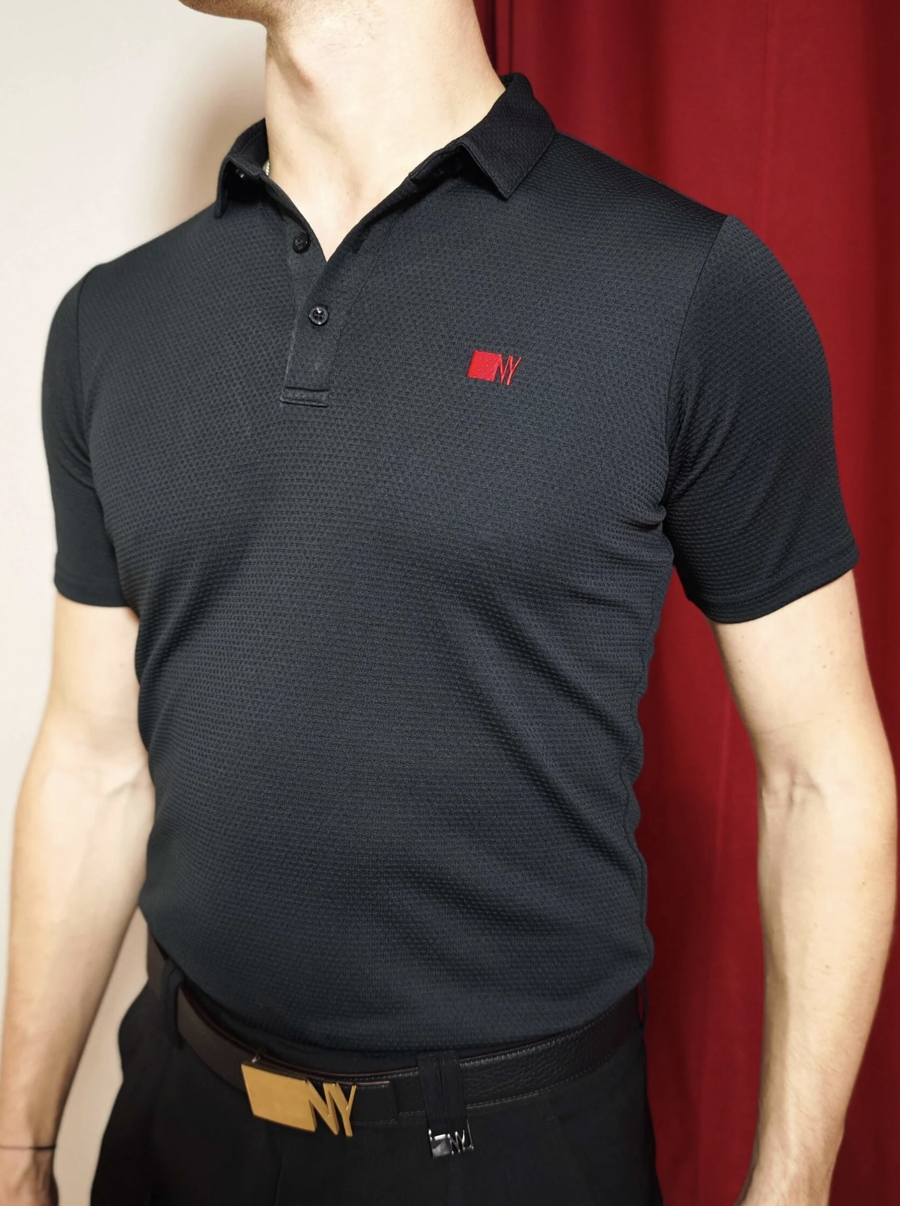 NY Polo Loose - Black
