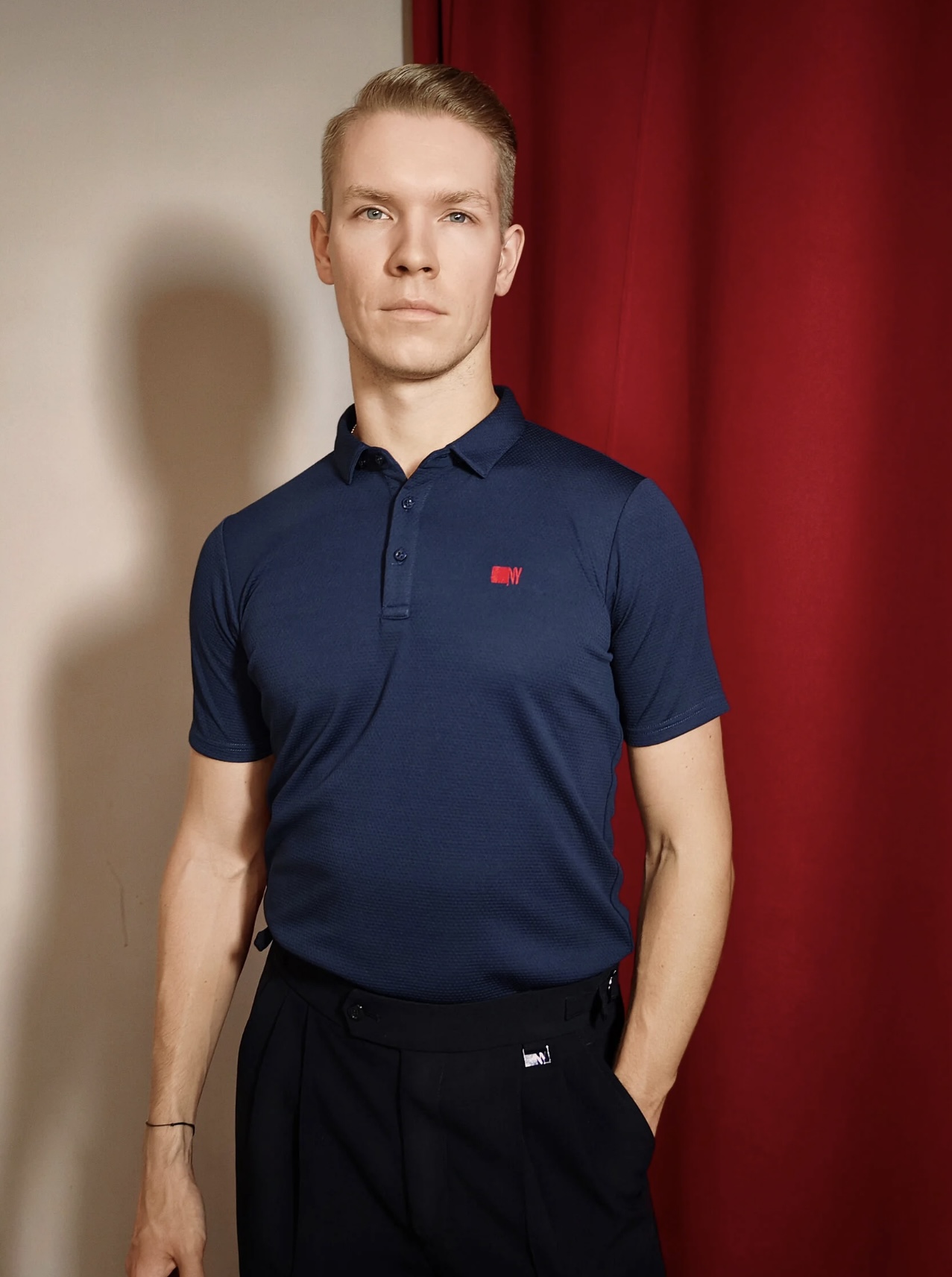 NY Polo Loose - Navy Blue
