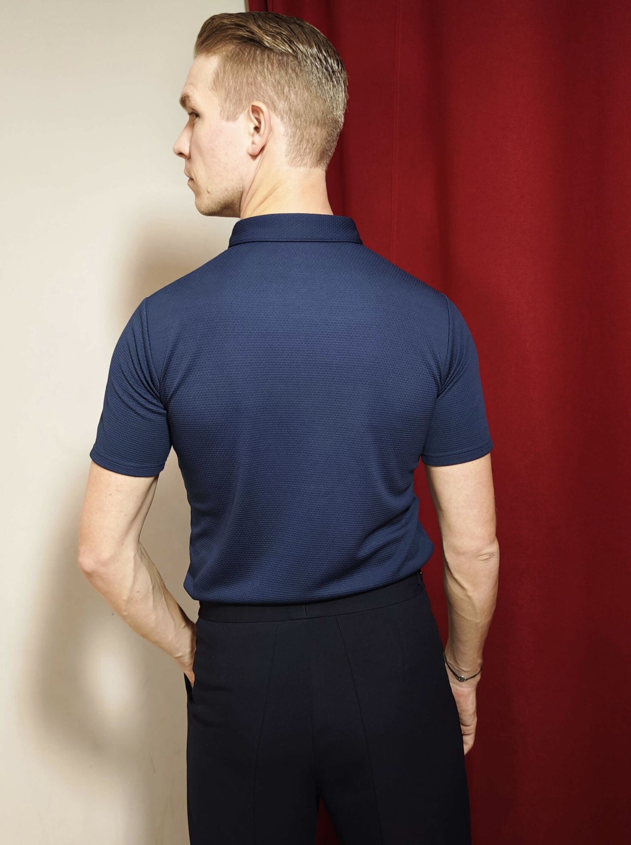 NY Polo Loose - Navy Blue