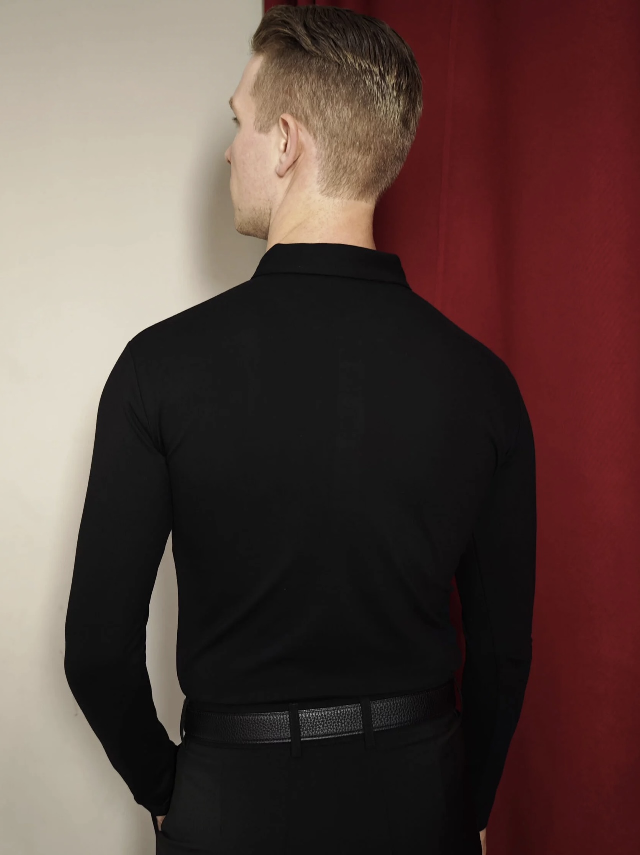 NY Longsleeves Polo shirt - Black