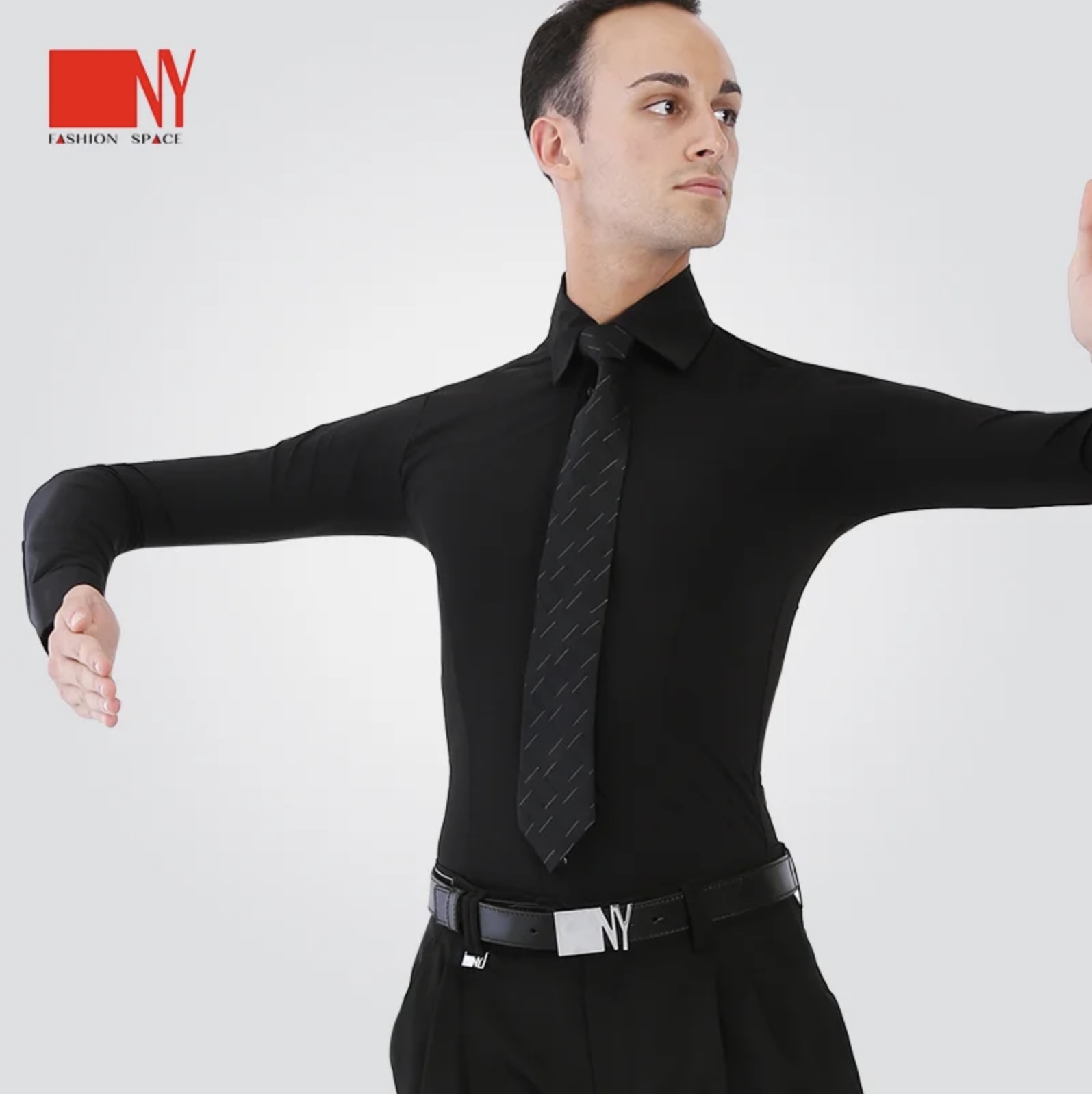 NY Essential Polo (Stretch) - Black/White