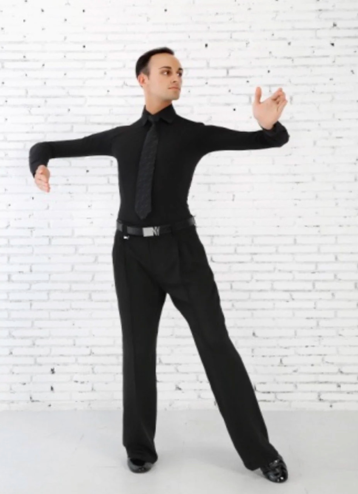NY Essential Polo (Stretch) - Black/White