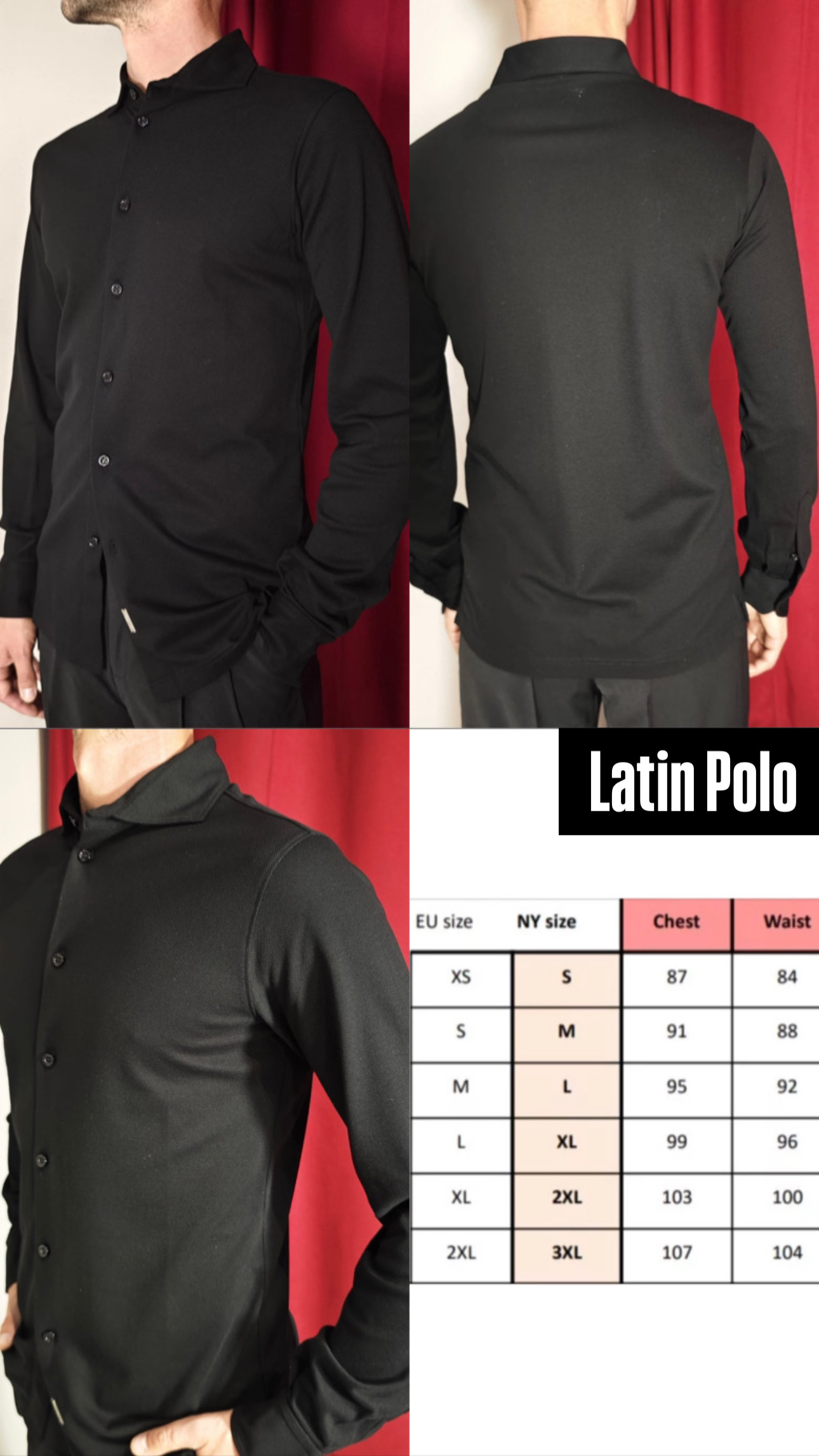 NY Latin Polo - Black