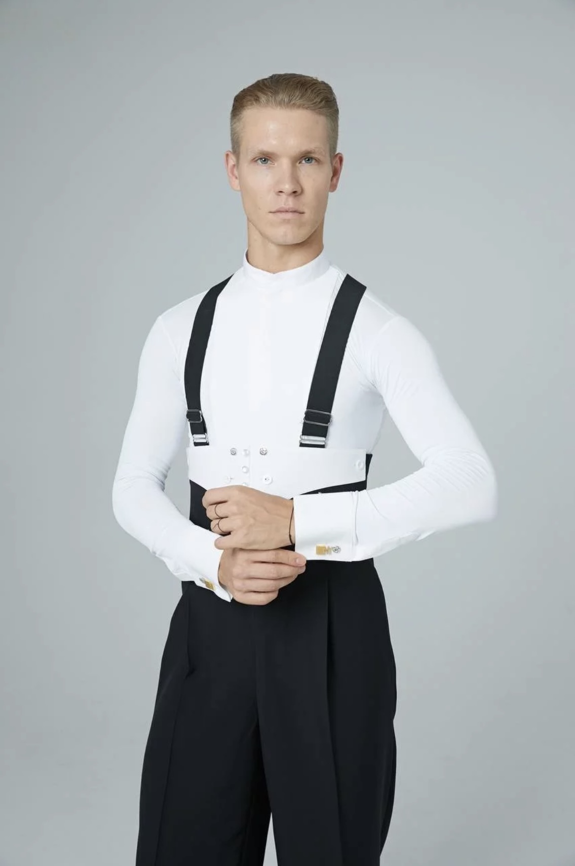 NY Inner shirt w/o collar - Black/White