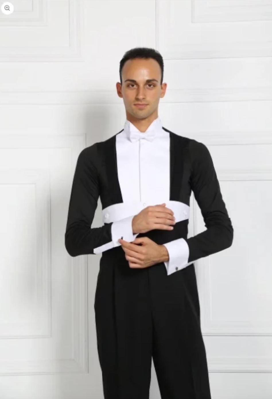 NY Inner Shirt w/ LOW and HARD collar - Black/White