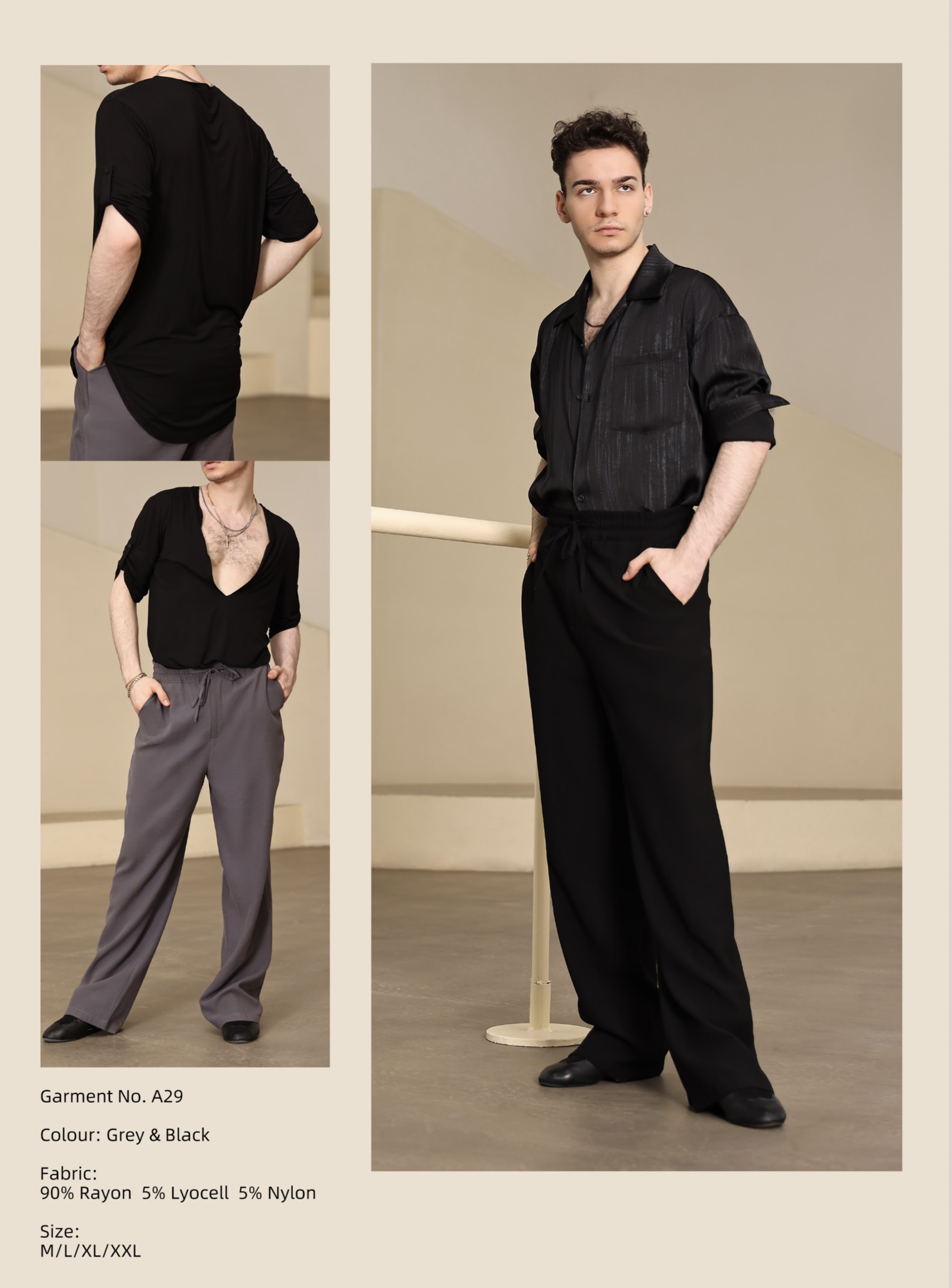 UDance - A29 (Pants Black / Grey)