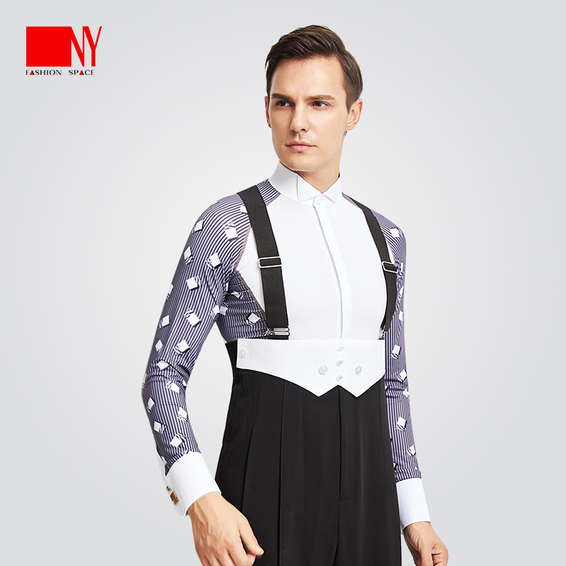 NY Patterned Innershirt - (BLUE / GRAY)
