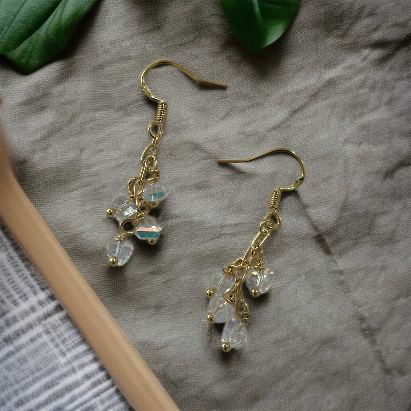 Elegant Gold Dangle Earrings