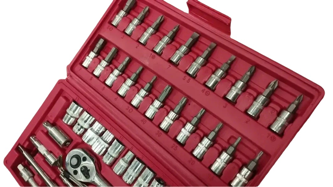 Juego de llaves tubo en caja roja