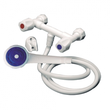 MEZCLADORA DE PARED CON DUCHADOR