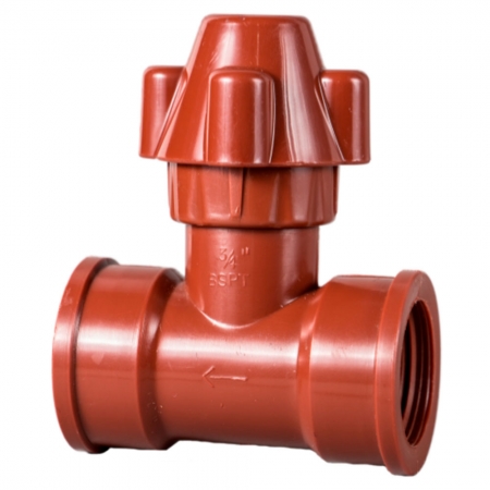 LLAVE DE PASO MARRON