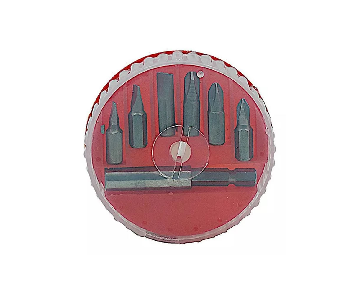 Puntas Para Destornilador Electrico X 7 Un. Planas Y Cruz