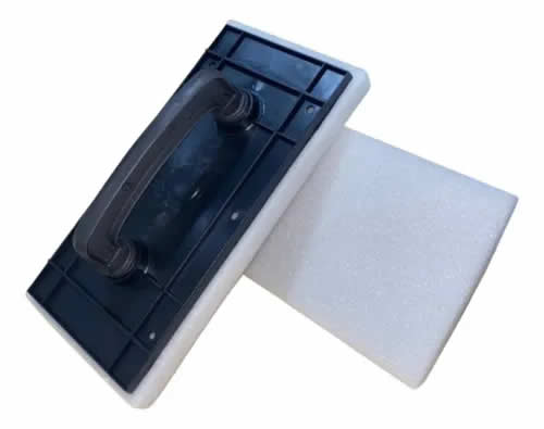 Fratacho Plástico Fieltro Goma Espuma Revoque