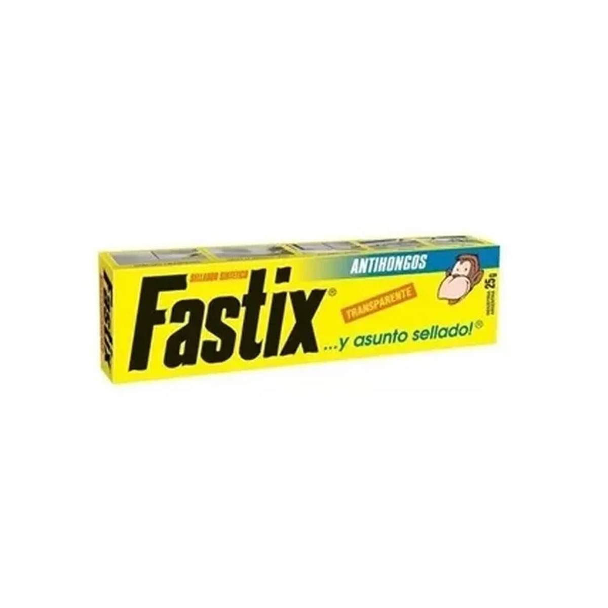 Fastix Transparente Antihongos 25g Sellador Sintetico
