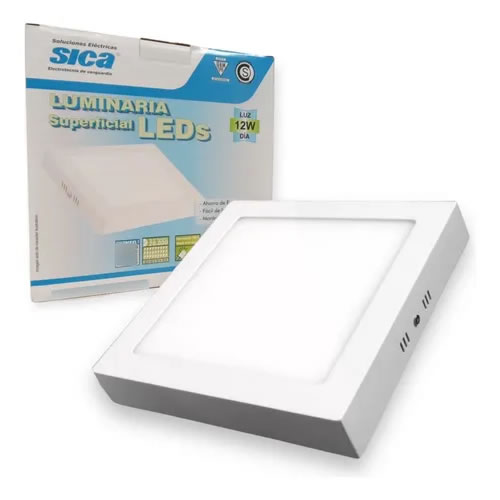Lampara Panel Backlit Led Cuadrado 12w Bc Superficial Led