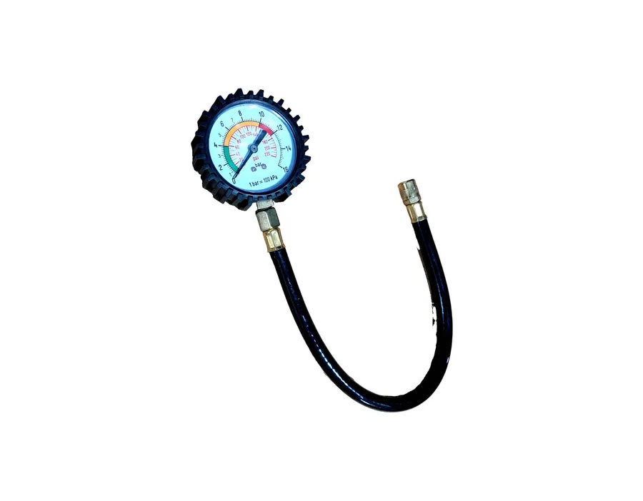 Medidor Presión Neumáticos Manometro Aire Válvula Bronce