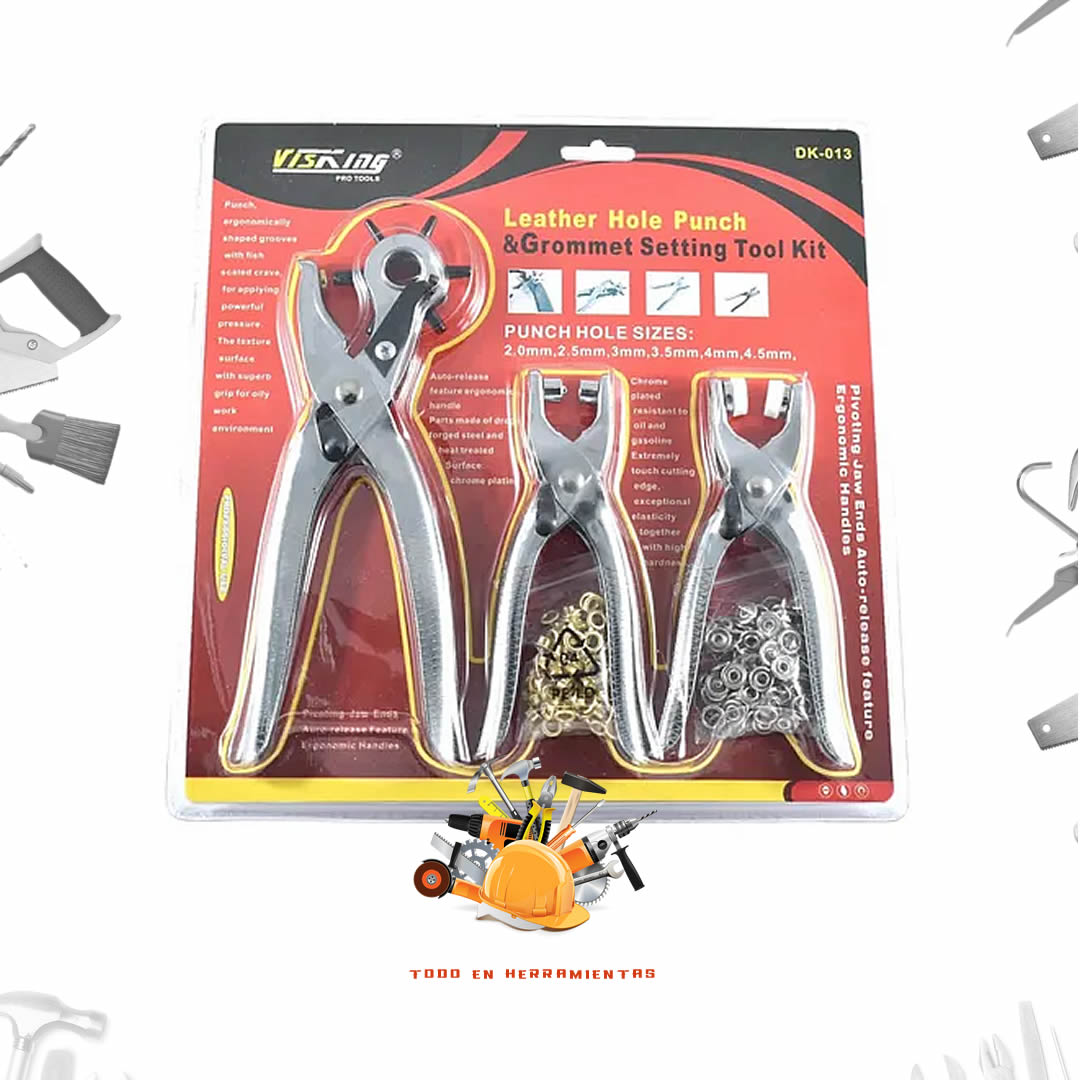 Set 3 pinzas sacabocados