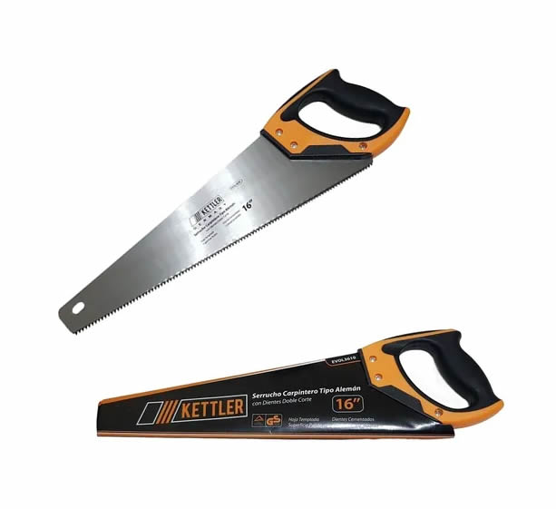 Serrucho Carpintero 20´´ - 50cm Mango Plástico Y Goma Profesional